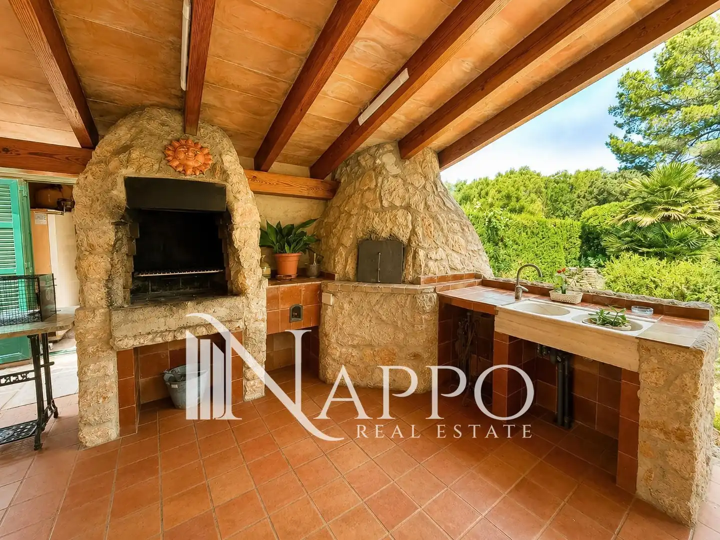 Terraza de Casa o chalet en venta en Pollença con Aire acondicionado, Calefacción y Piscina