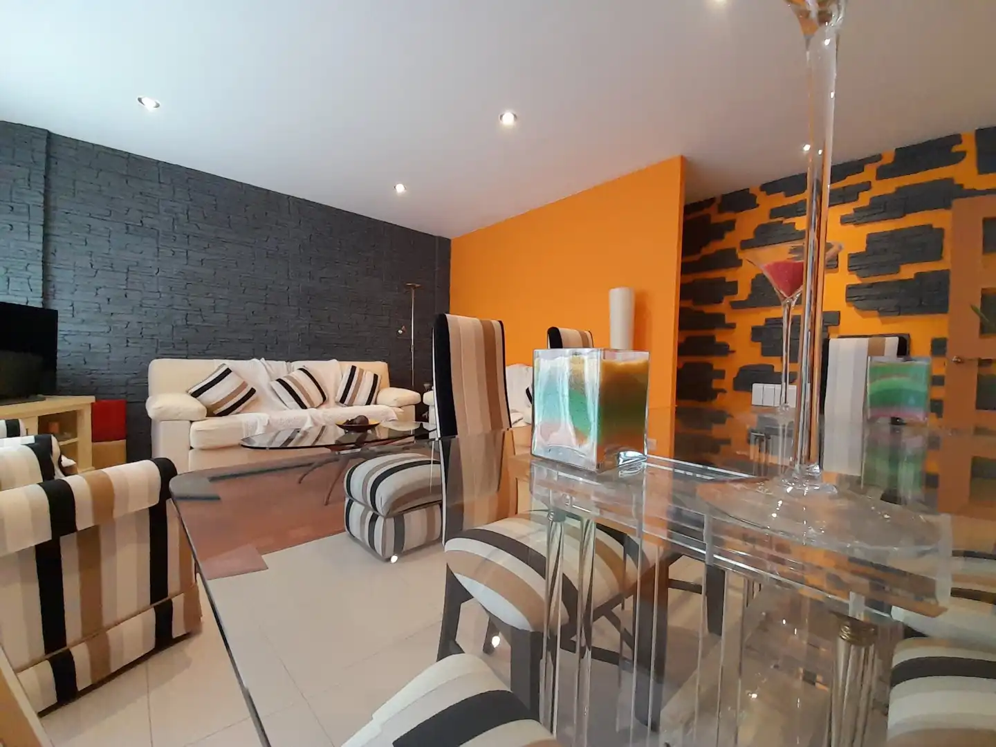 Living room of Detached homes for sale in Olot  with Heating, Terrace and Furnished