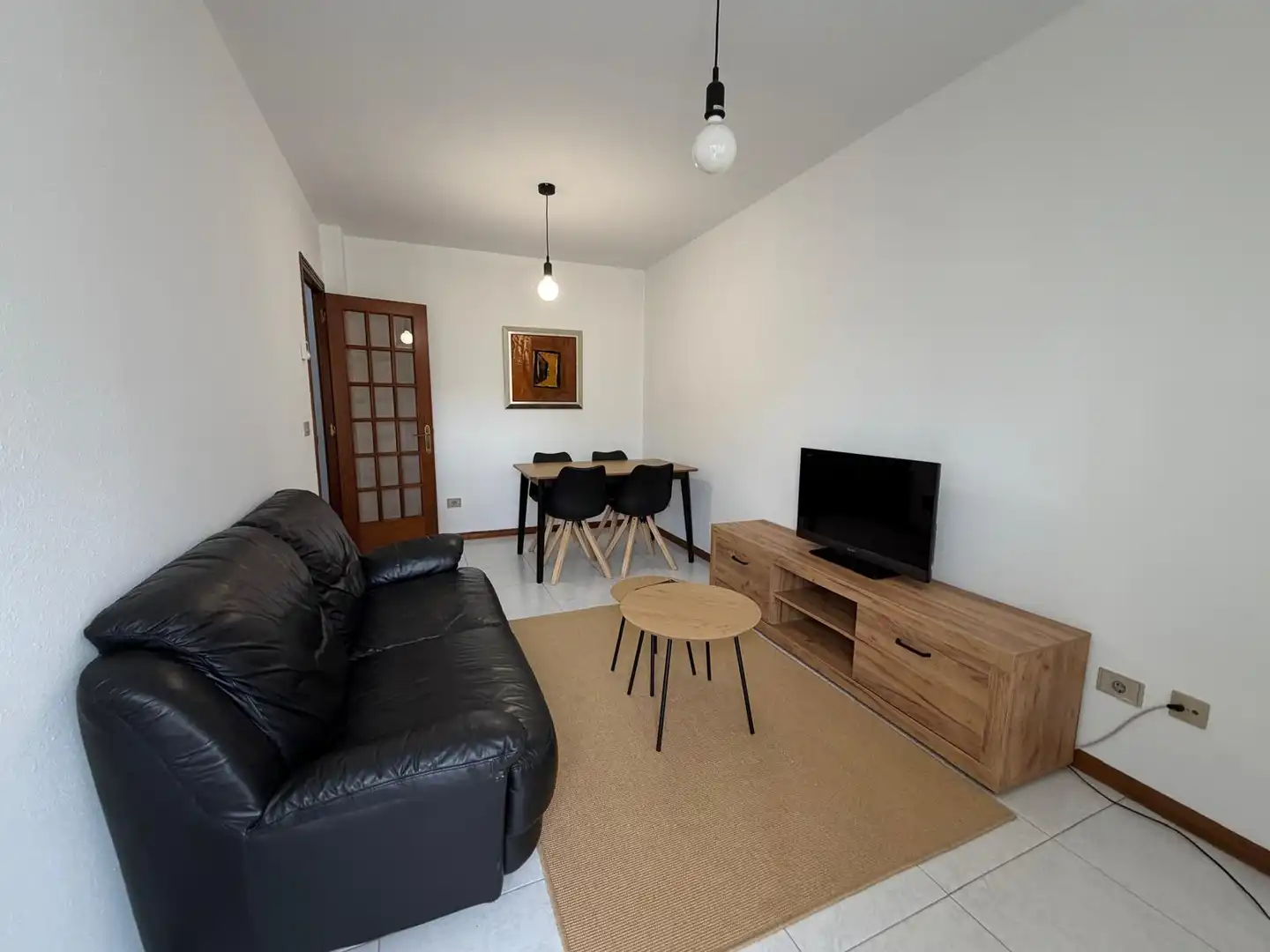 Living room of Flat for rent in Lugo  with Heating, Storage room and Furnished
