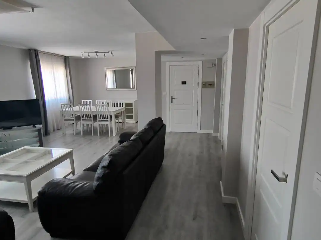 Living room of Flat for rent in  Zaragoza Capital  with Air Conditioner and Balcony
