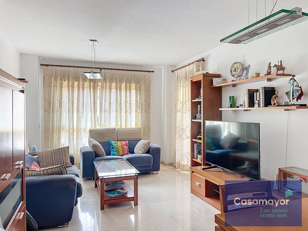 Sala d'estar de Pis en venda en Alicante / Alacant amb Aire condicionat, Calefacció i Jardí privat