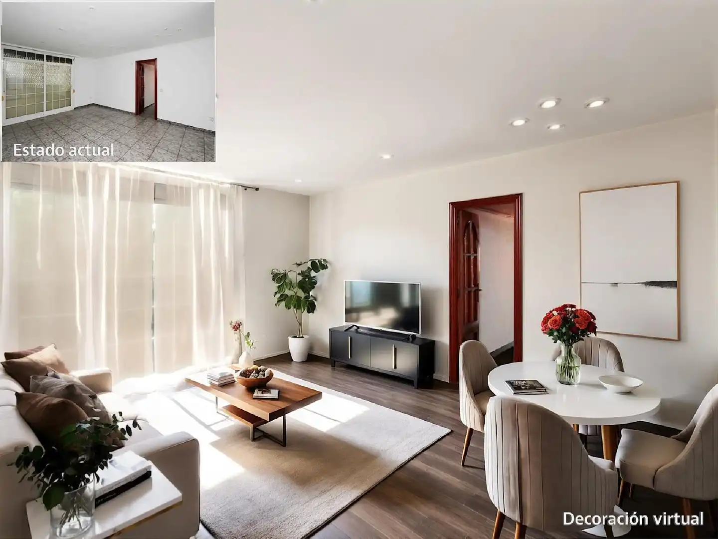 Sala de estar de Piso en venta en Montcada i Reixac con Piscina comunitaria
