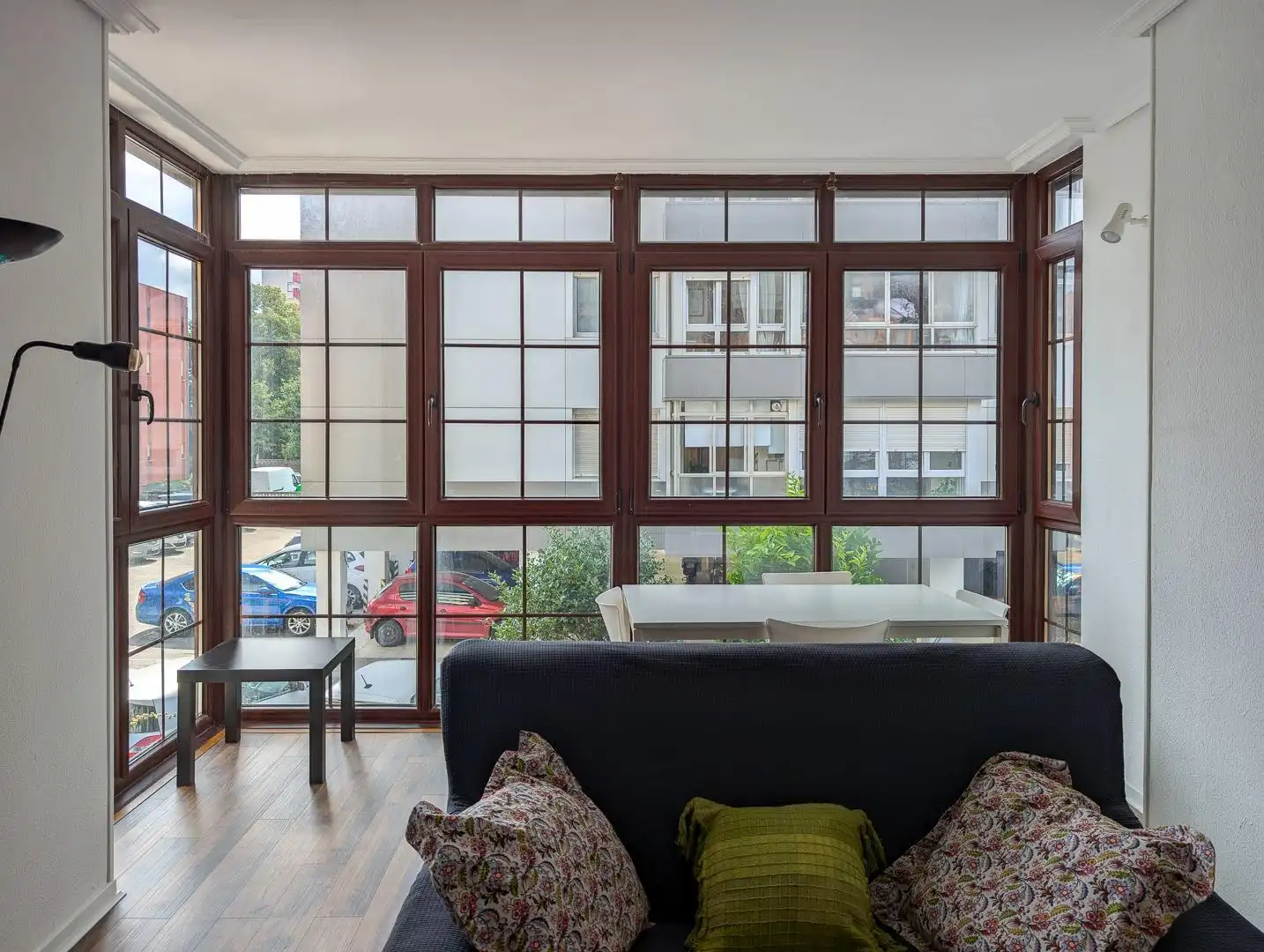 Wohnzimmer von Wohnung zur Miete in Santander mit Heizung, Parkett und Möbliert