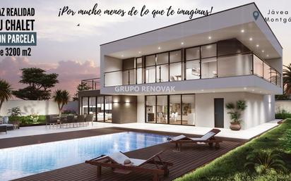 Vista exterior de Casa o xalet en venda en Jávea / Xàbia amb Jardí privat, Terrassa i Piscina