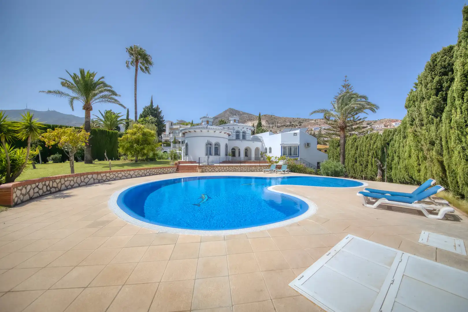 Garden of Houses for sale in Benalmádena  with Air Conditioner, Private garden and Parquet flooring