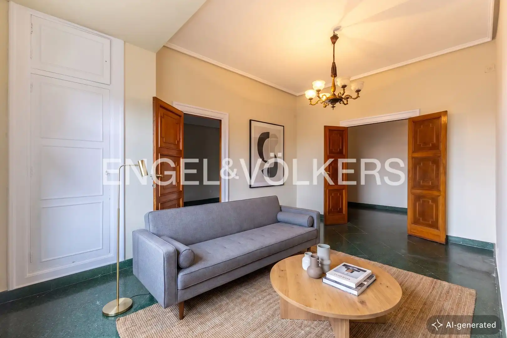 Living room of Flat for rent in Valencia  with Air Conditioner, Heating and Terrace
