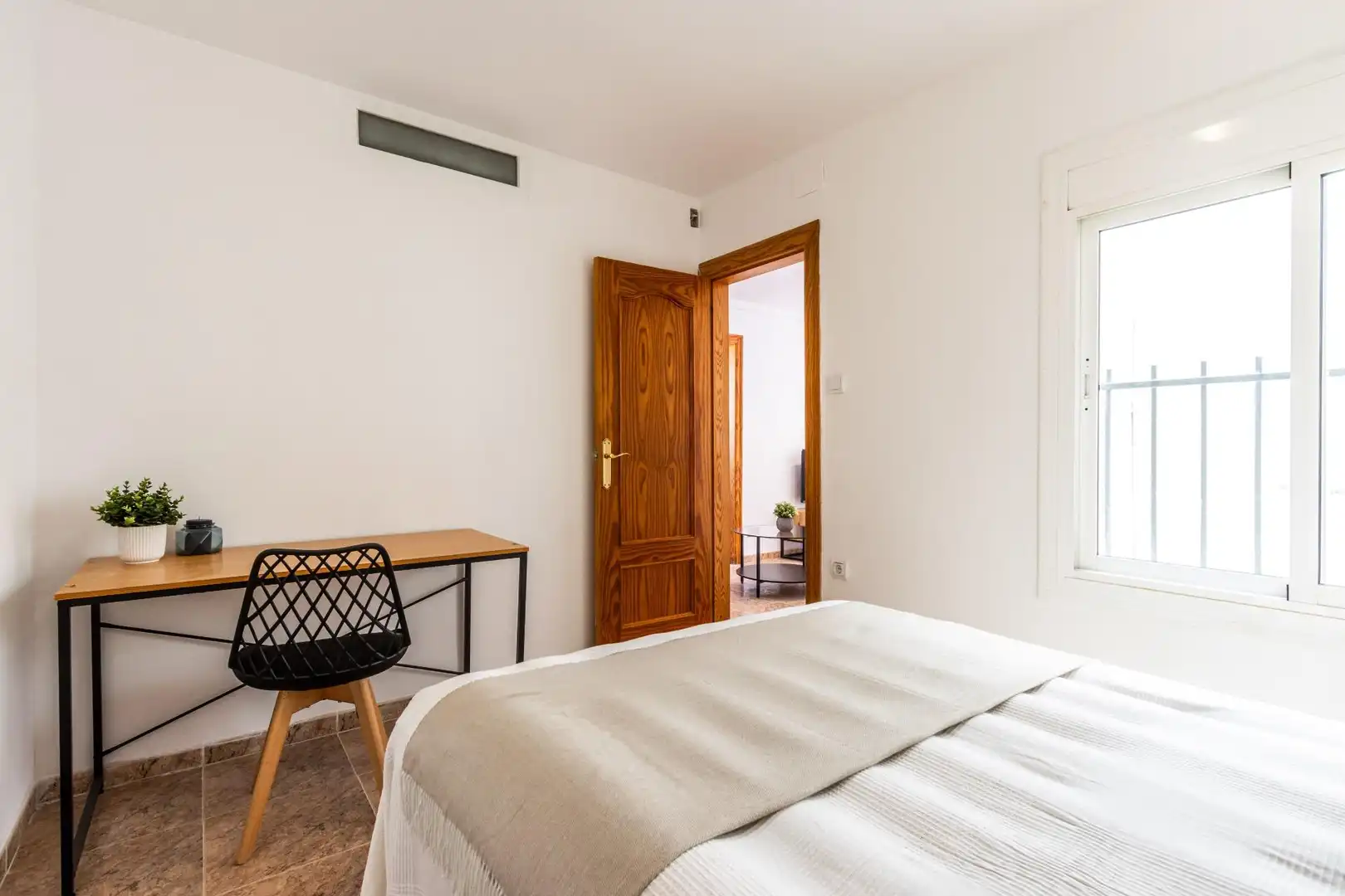 Schlafzimmer von Dachboden zum Verkauf in Terrassa mit Klimaanlage, Heizung und Terrasse