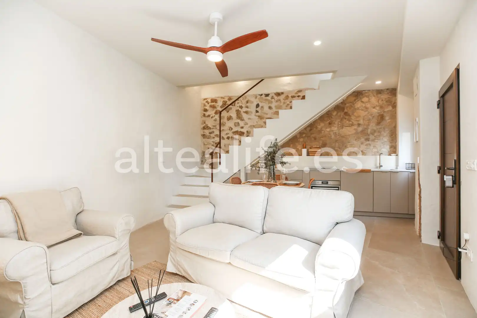 Sala de estar de Casa adosada en venta en Altea con Aire acondicionado
