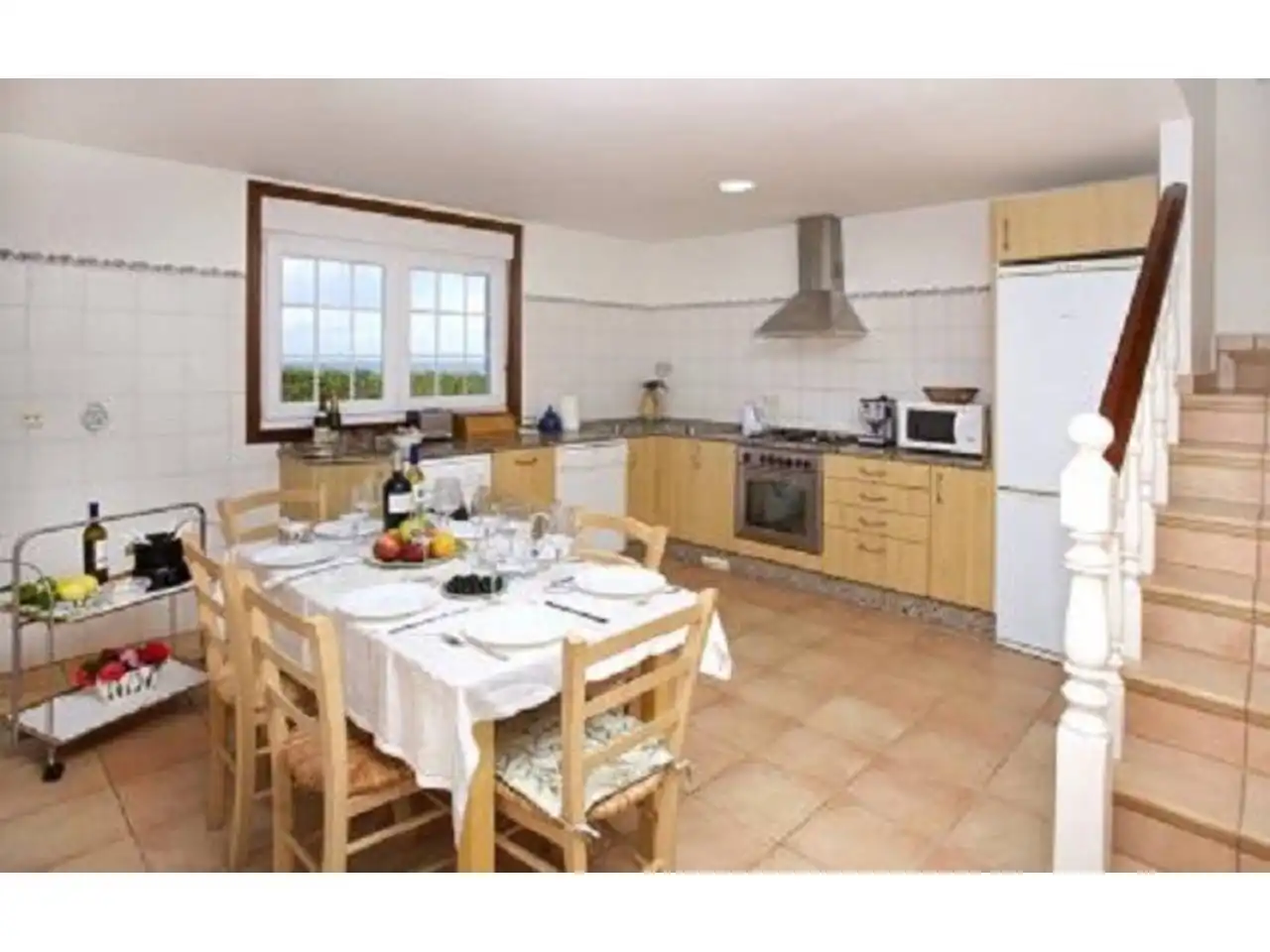 Küche von Haus oder Chalet zur Miete in Baiona mit Heizung, Privatgarten und Terrasse