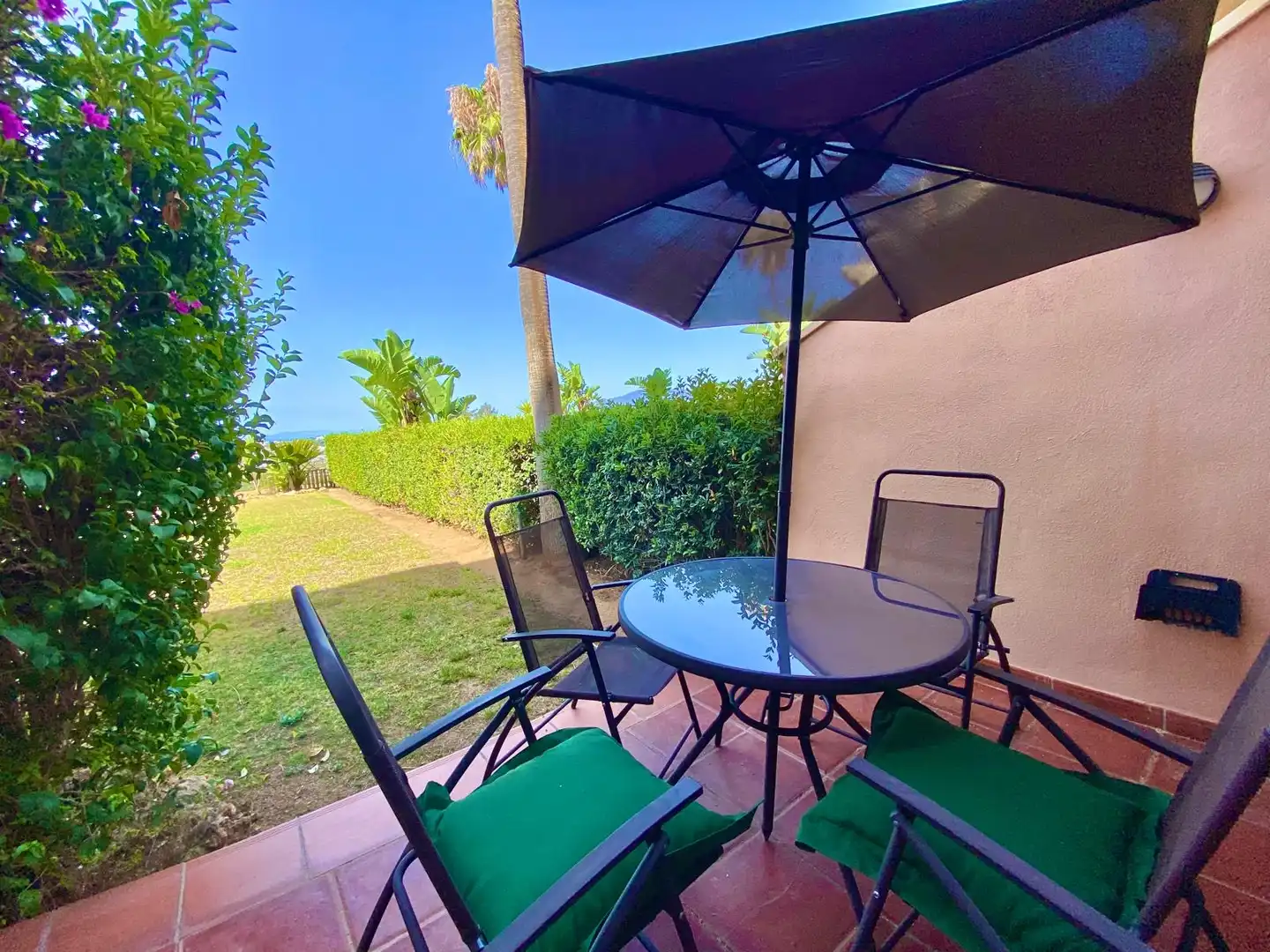 Garden of Flat for rent in Marbella  with Air Conditioner, Heating and Private garden