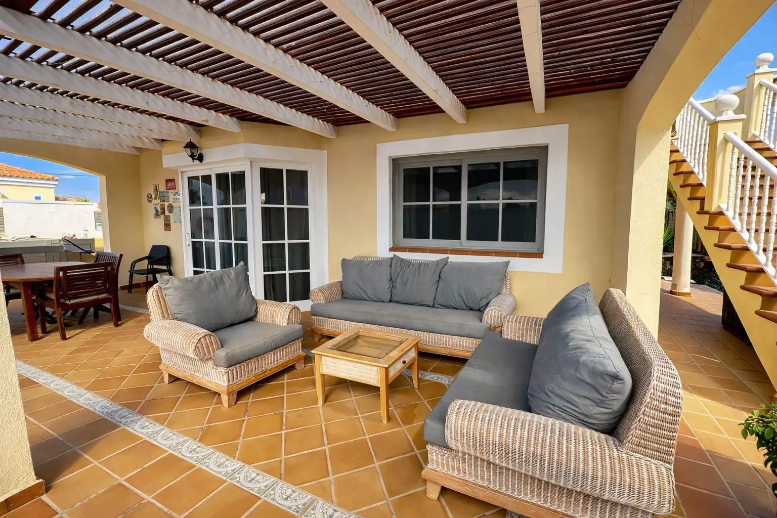 Terraza de Casa o chalet en venta en Antigua con Aire acondicionado, Calefacción y Jardín privado