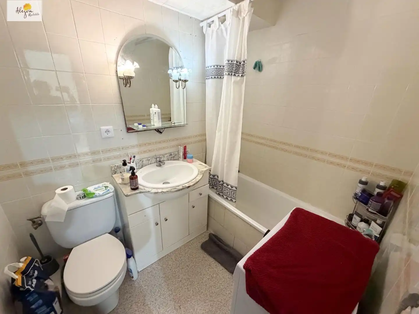 Badezimmer von Wohnungen zum Verkauf in Massanassa mit Klimaanlage, Möbliert und Balkon
