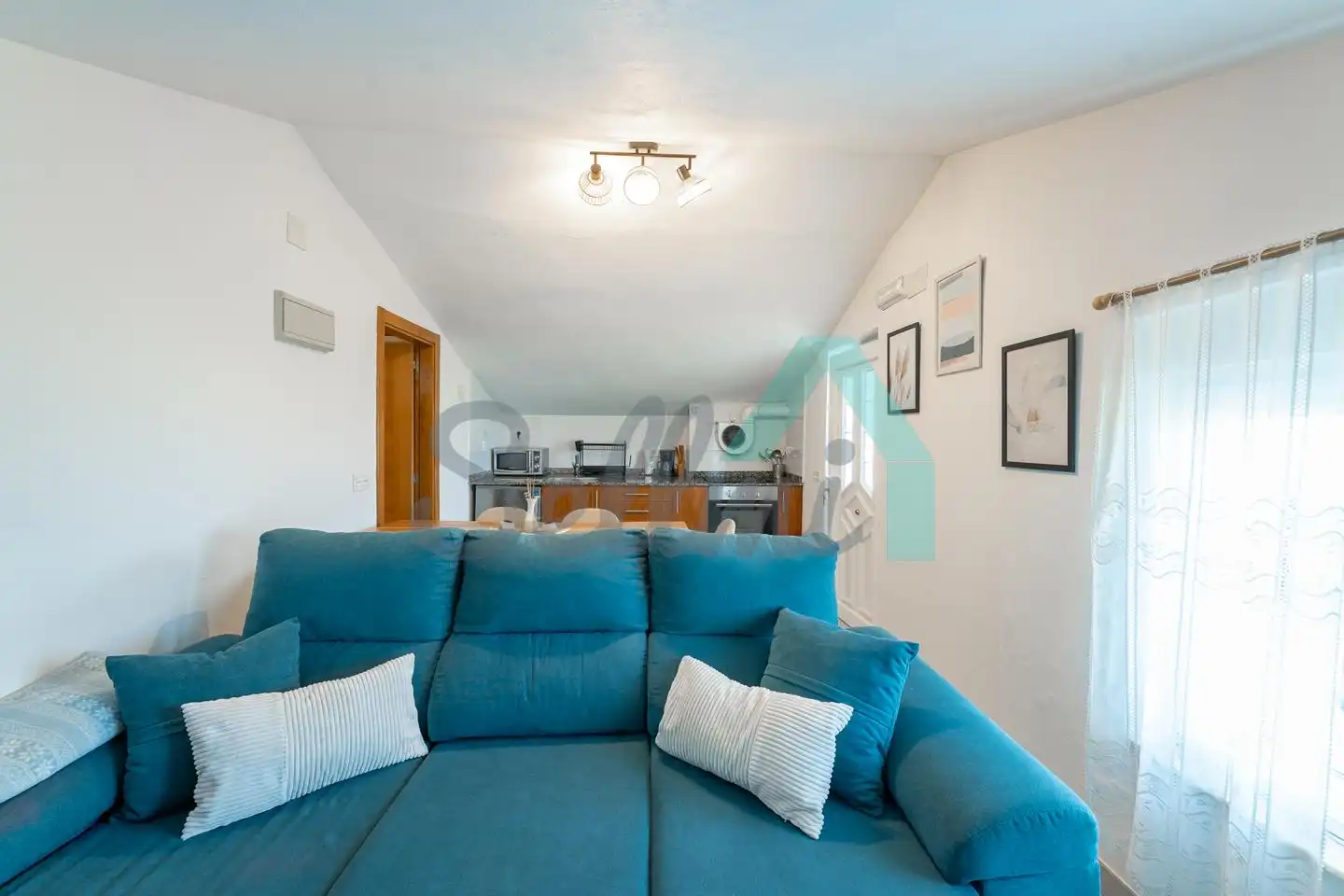 Sala de estar de Casa o chalet de alquiler en Valdés - Luarca con Jardín privado, Terraza y Amueblado