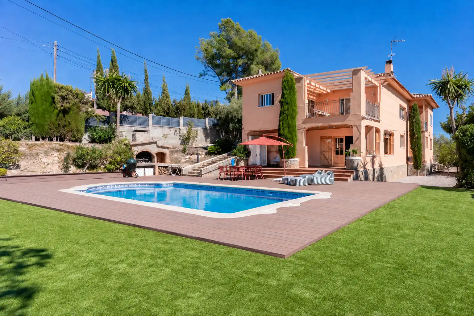 Piscina de Casa o chalet en venta en Olivella con Aire acondicionado, Calefacción y Jardín privado