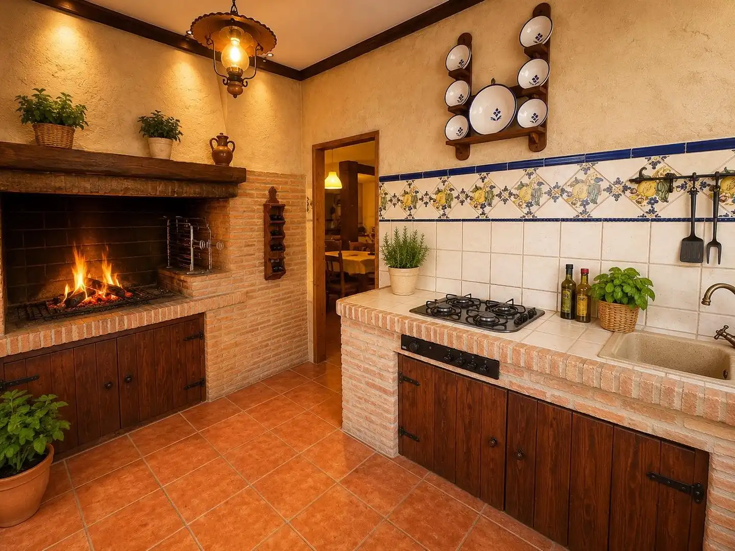 Cocina de Casa o chalet en venta en Montroi / Montroy con Calefacción, Jardín privado y Terraza