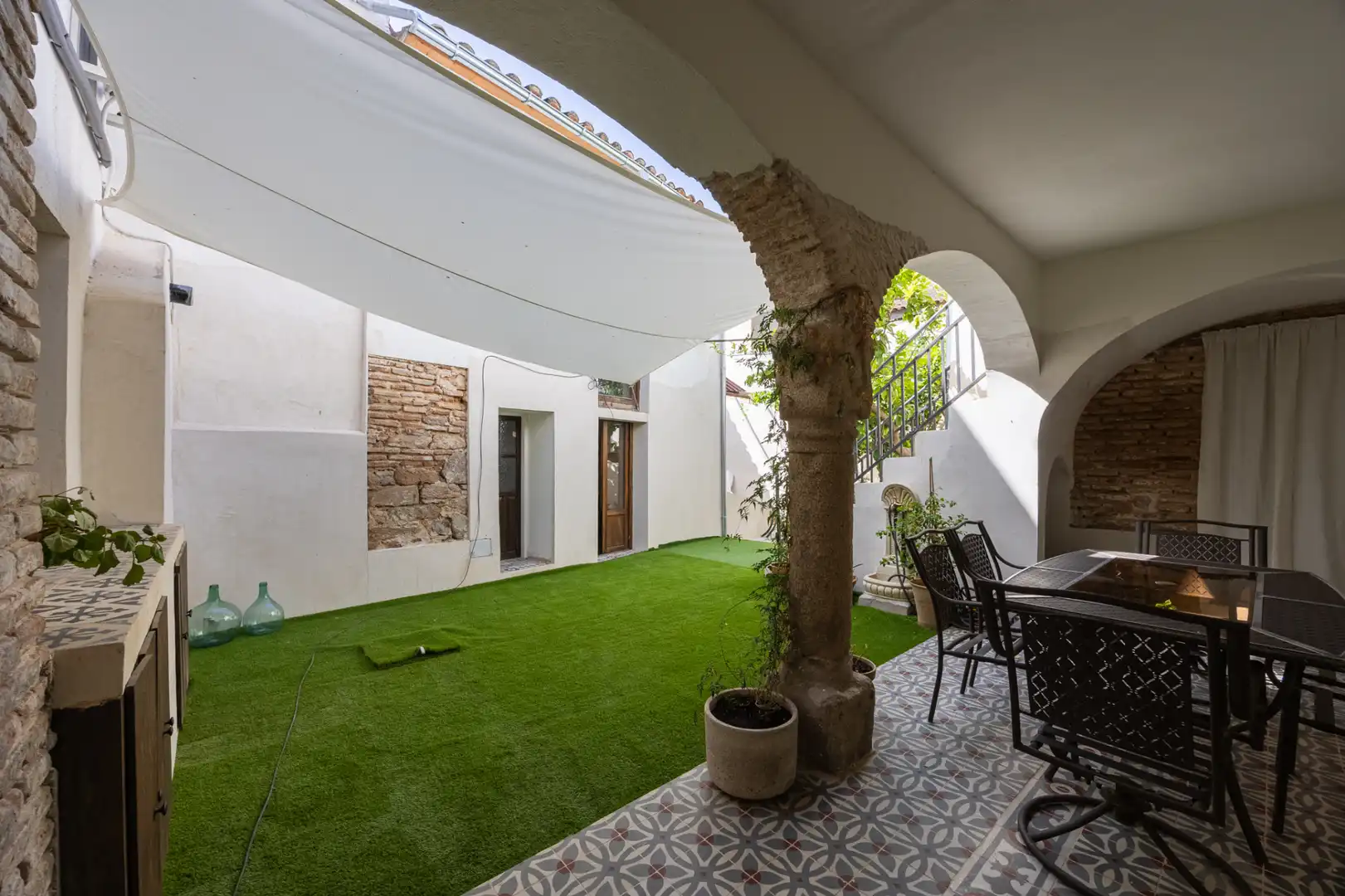 Terraza de Casa o chalet en venta en El Puente del Arzobispo con Aire acondicionado, Calefacción y Jardín privado