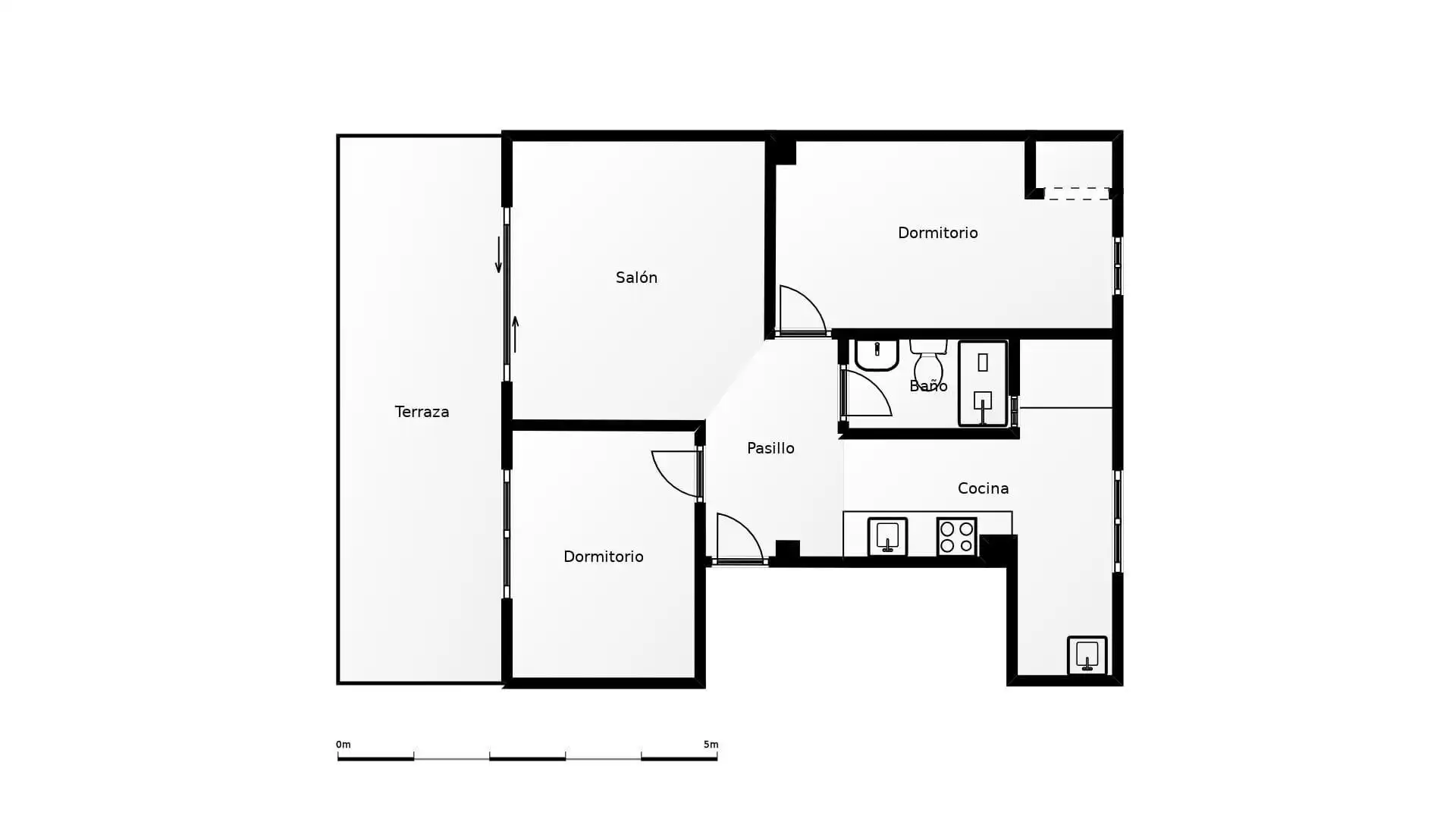 Wohnung zur Miete in Gandia mit Heizung, Terrasse und Balkon