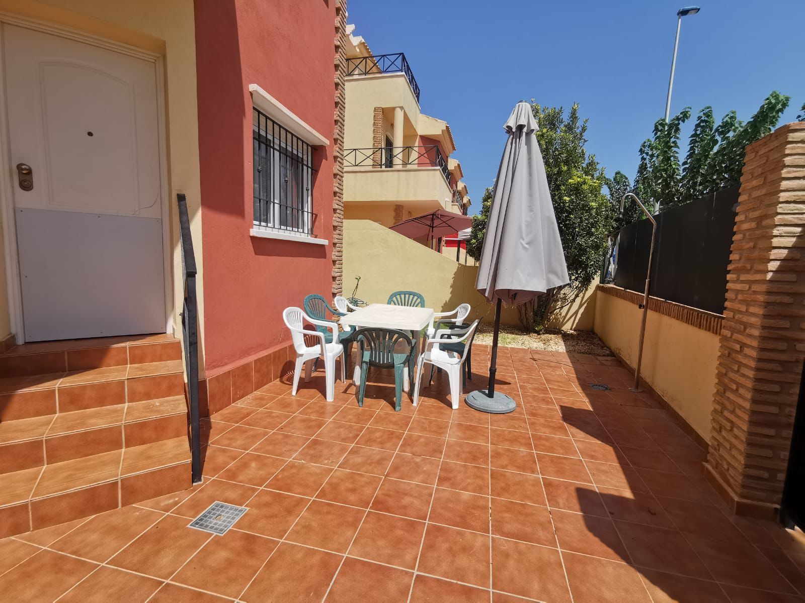 Terrassa de Casa adosada de lloguer en Pilar de la Horadada amb Aire condicionat, Calefacció i Jardí privat