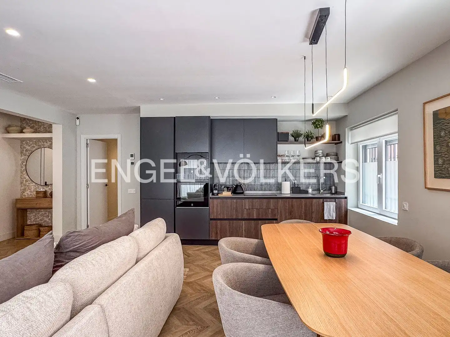 Kitchen of Flat for rent in Barcelona  with Air Conditioner, Heating and Parquet flooring