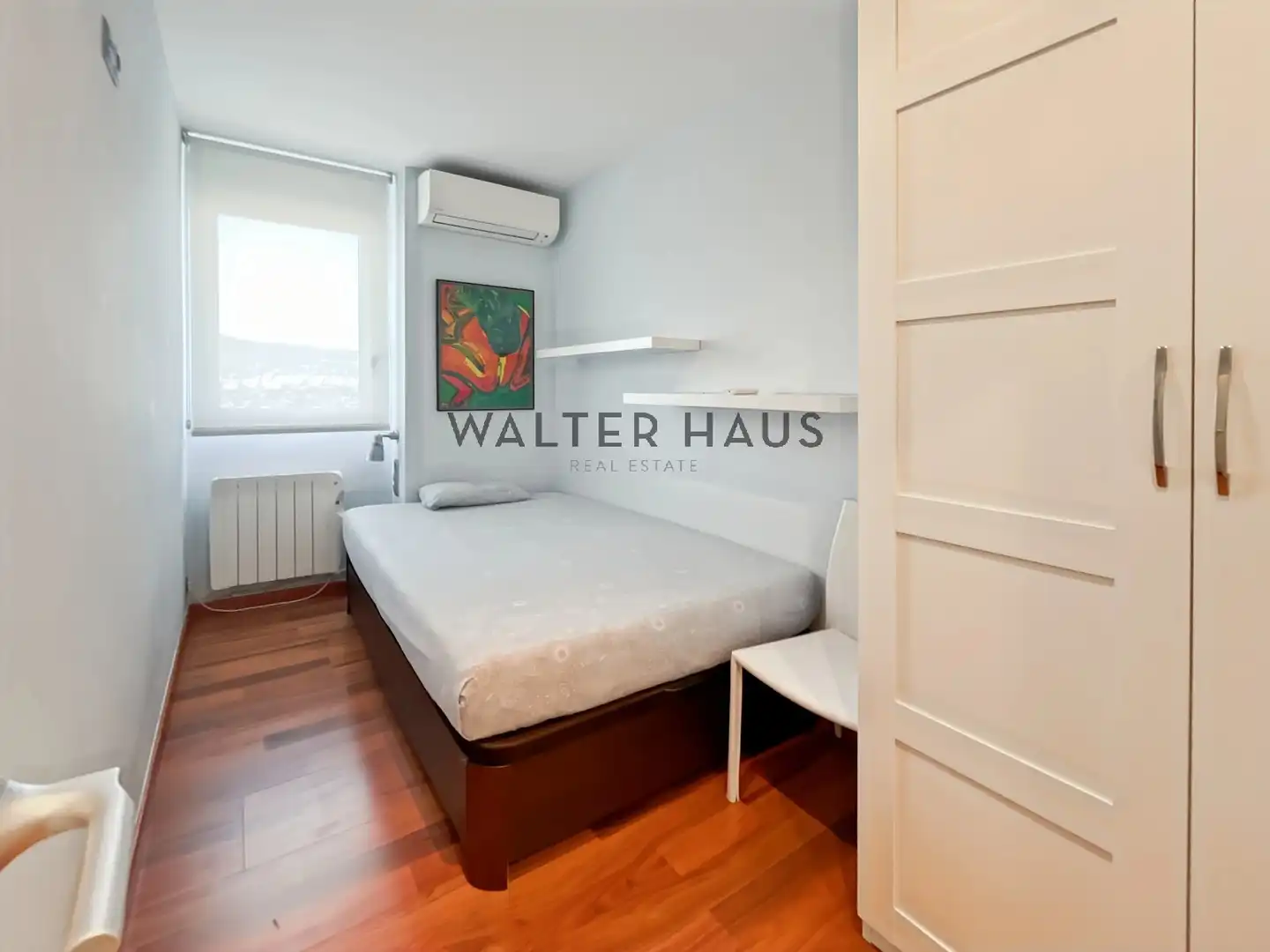 Schlafzimmer von Wohnung zur Miete in Barcelona mit Klimaanlage, Heizung und Möbliert