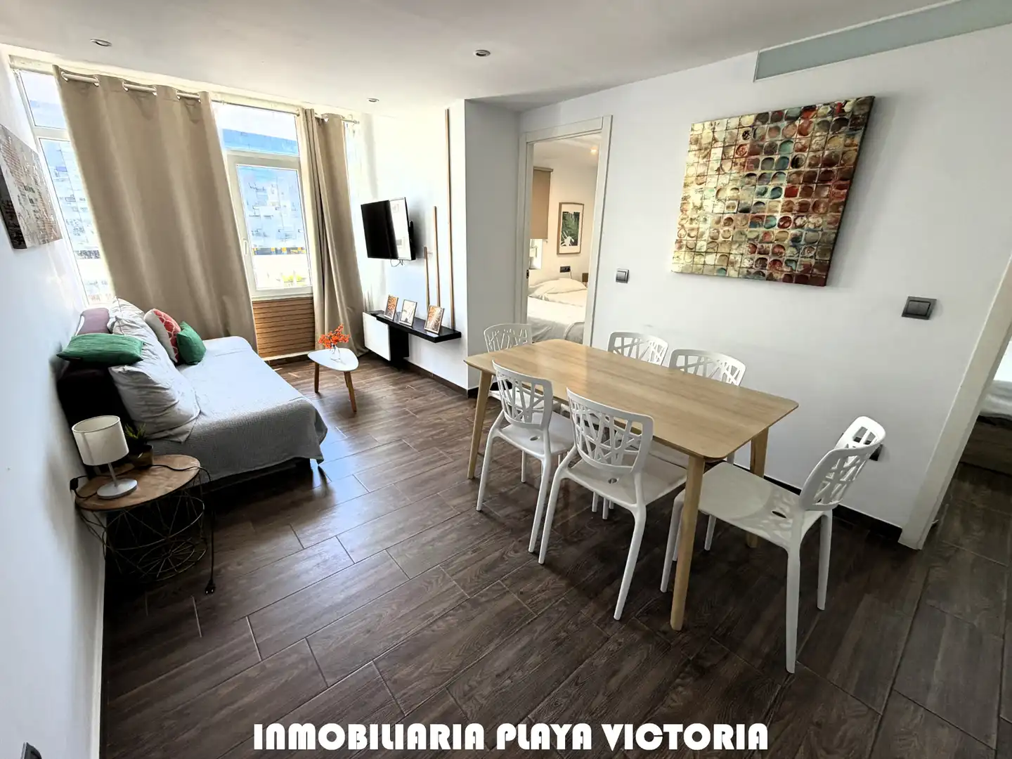 Living room of Flat for sale in Cádiz  with Air Conditioner, Oven and Washing machine