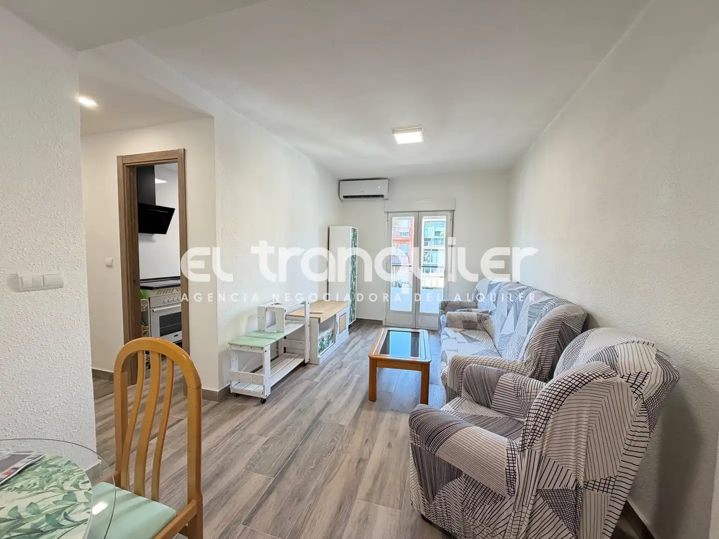 Wohnzimmer von Wohnung zur Miete in Madrid mit Klimaanlage, Möbliert und Waschmaschine