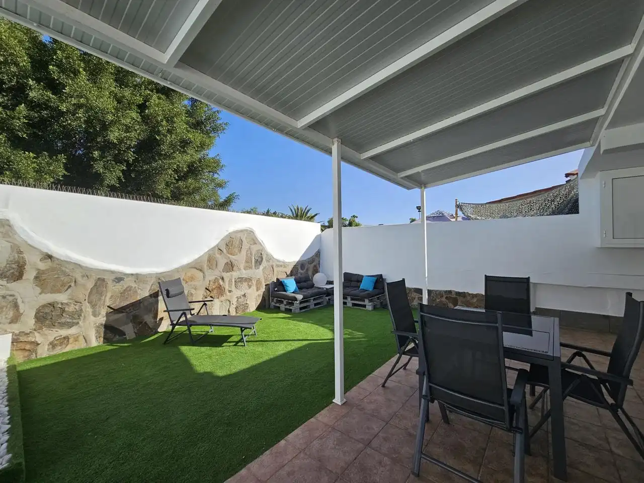 Terraza de Casa o chalet de alquiler en San Bartolomé de Tirajana con Aire acondicionado, Jardín privado y Terraza