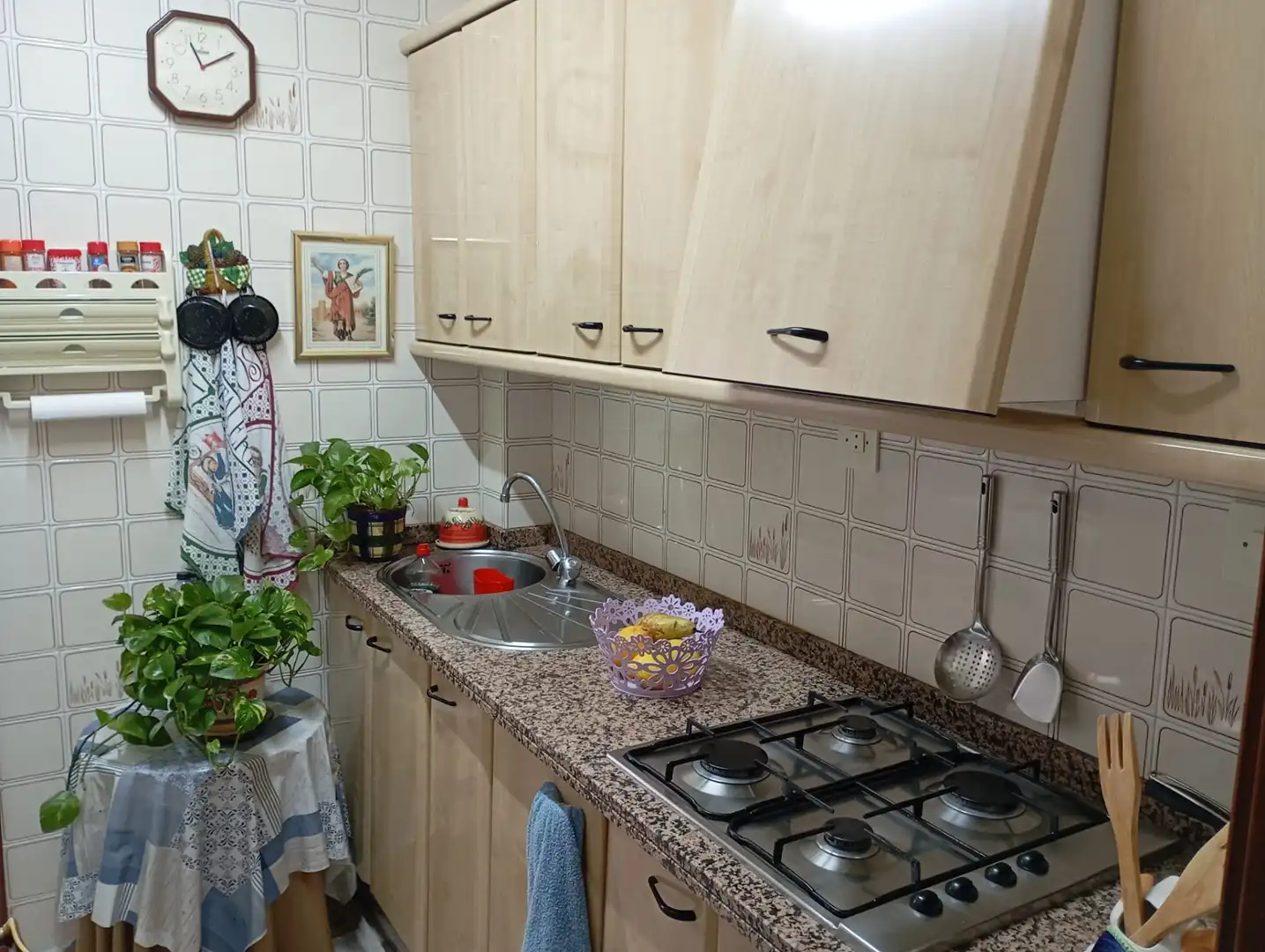 Kitchen of Flat for sale in Málaga  with Air Conditioner, Terrace and Furnished