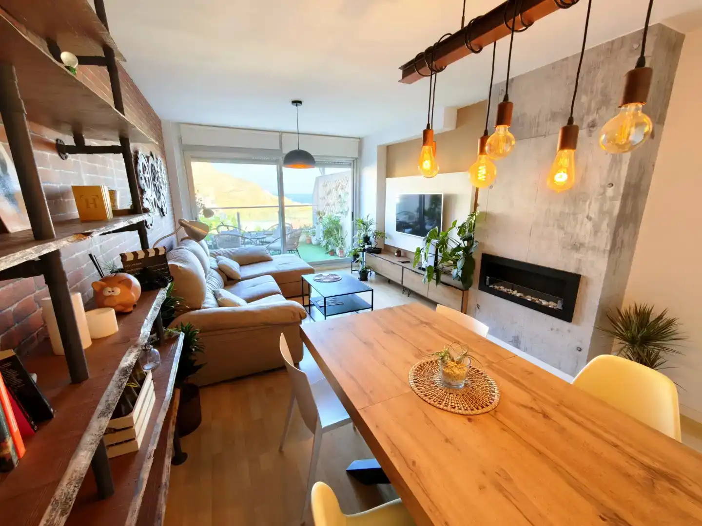 Sala de estar de Dúplex en venta en Roquetas de Mar