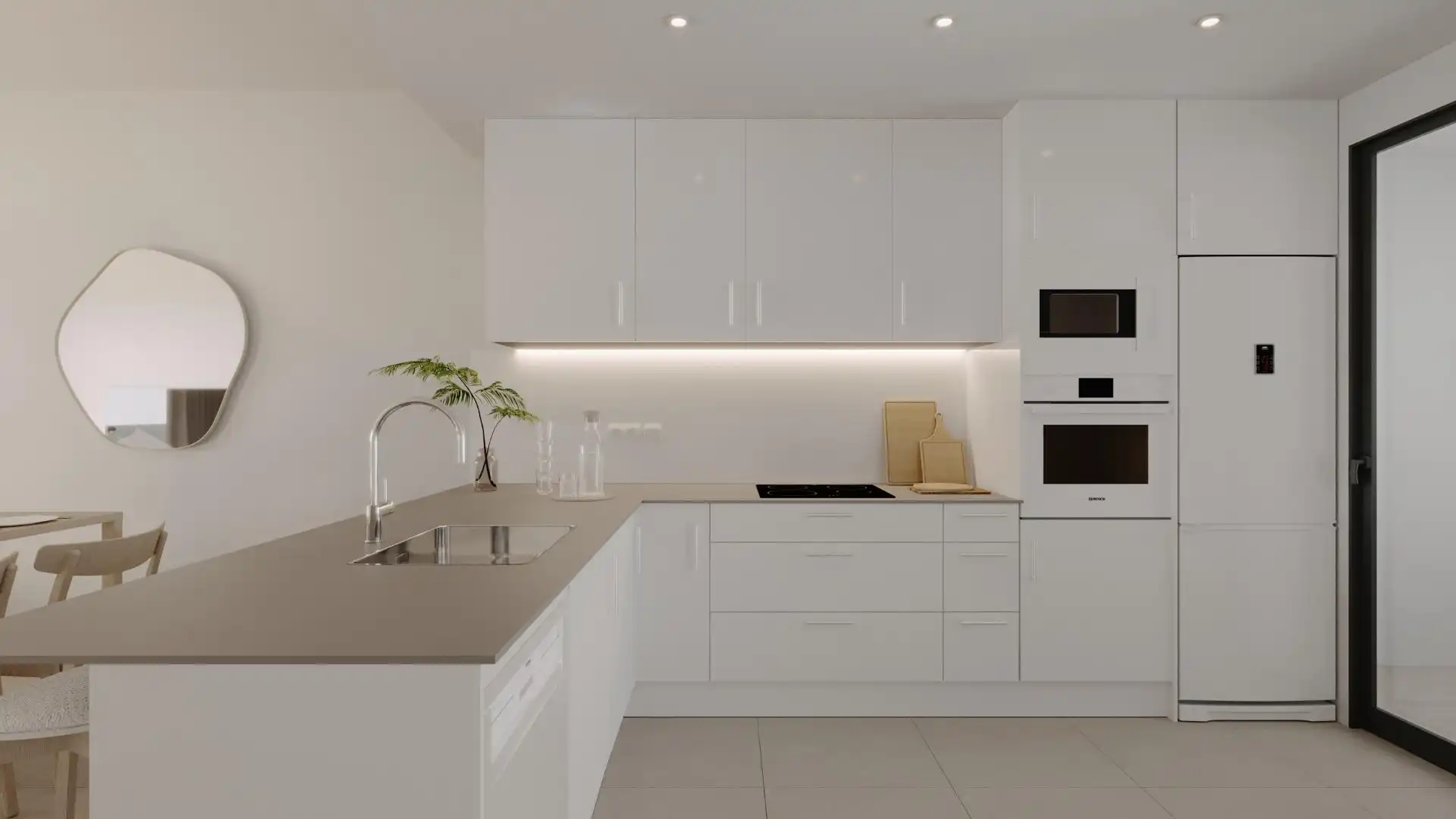 Cuina de Planta baixa en venda en La Nucia amb Aire condicionat, Terrassa i Traster