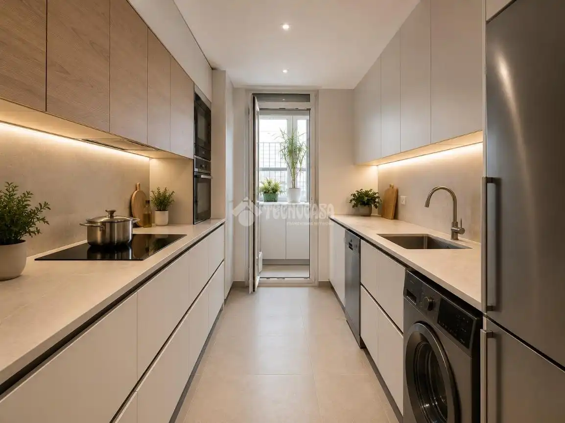Cocina de Piso en venta en León Capital  con Calefacción, Terraza y Trastero