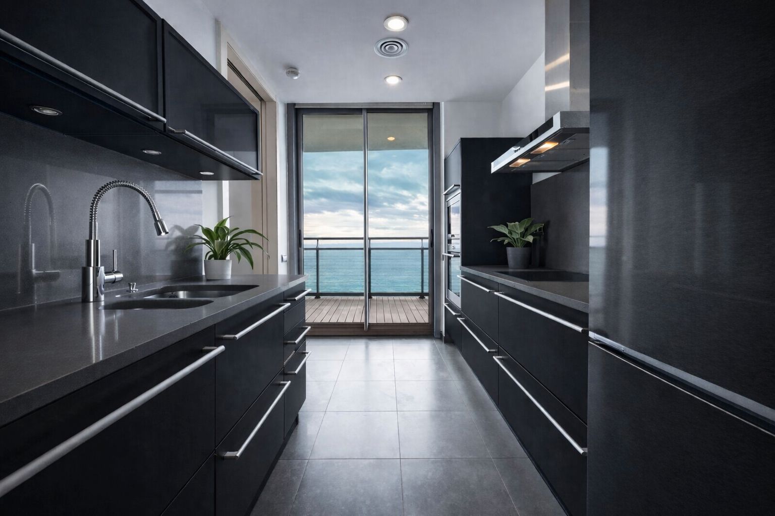 Küche von Wohnungen zum Verkauf in  Barcelona Capital mit Klimaanlage, Heizung und Parkett