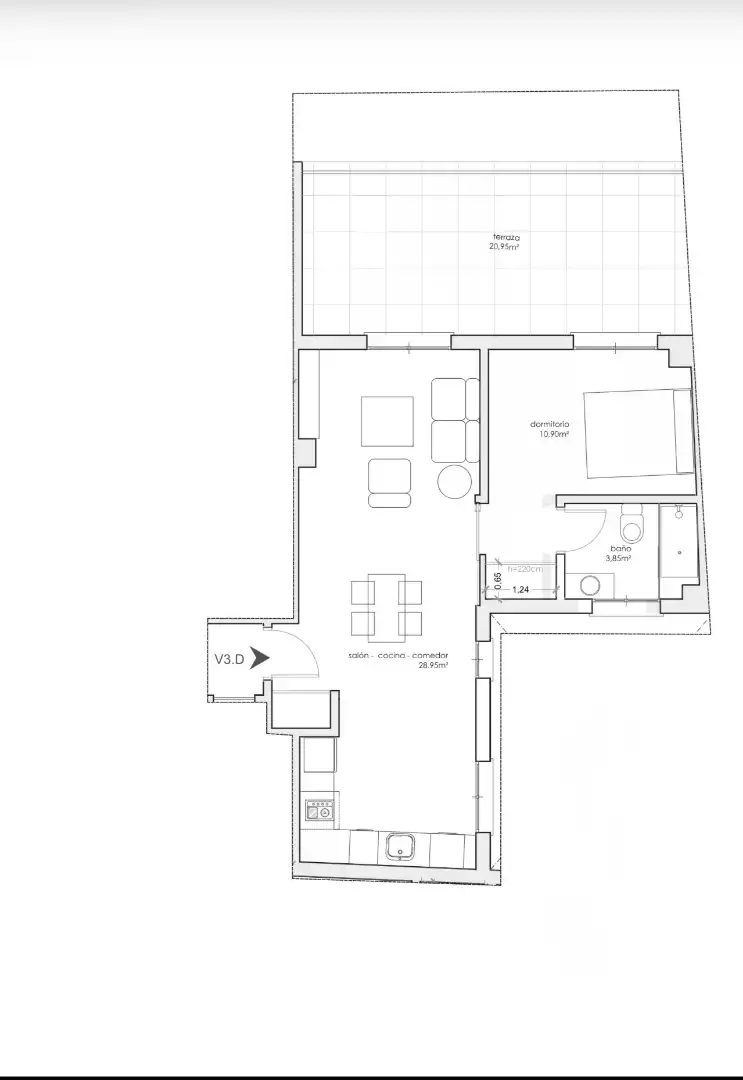 Piso en venta en Madrid con Aire acondicionado, Calefacción y Terraza