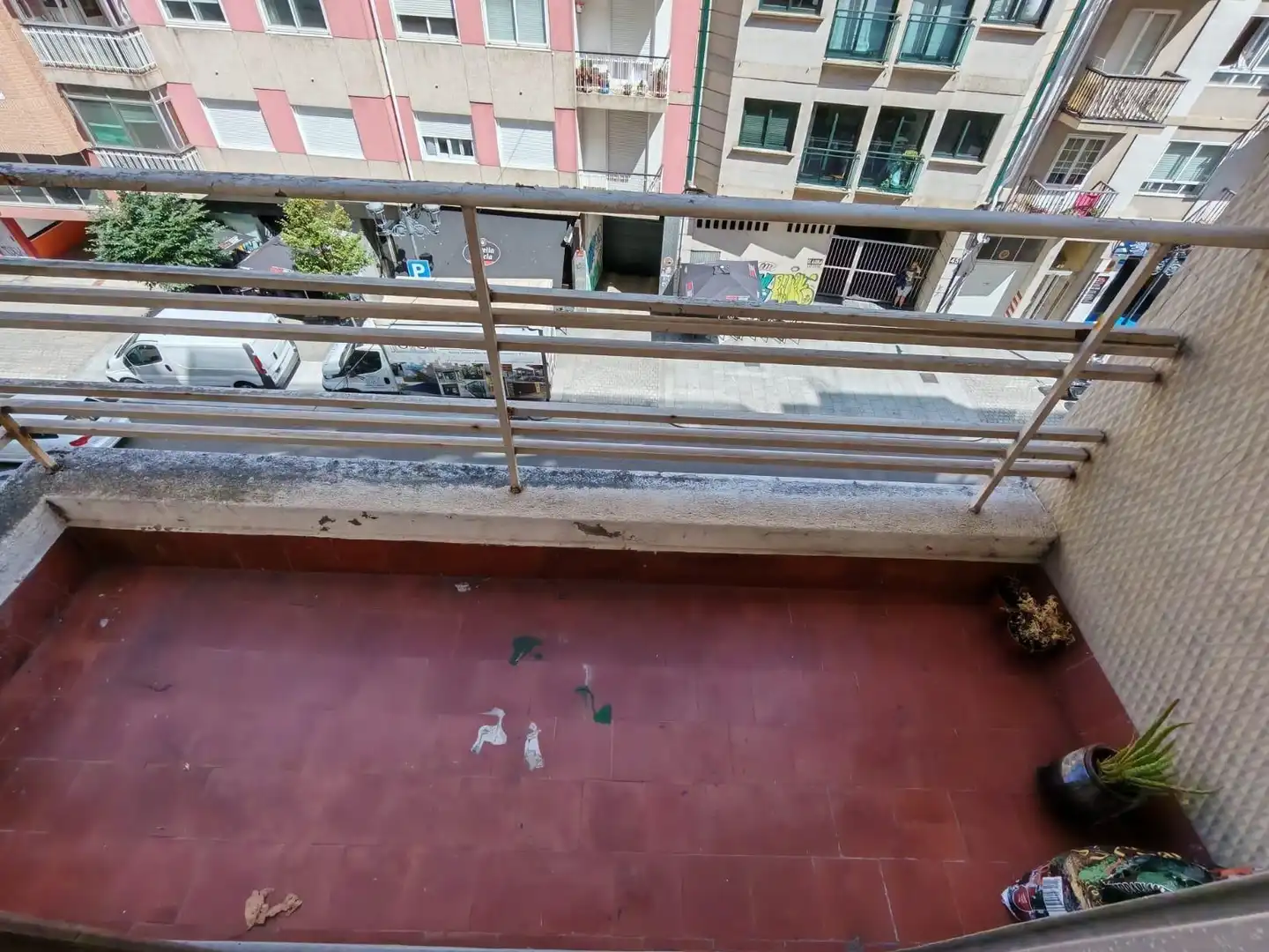 Balcony of Flat for rent in Vigo   with Heating, Terrace and Furnished