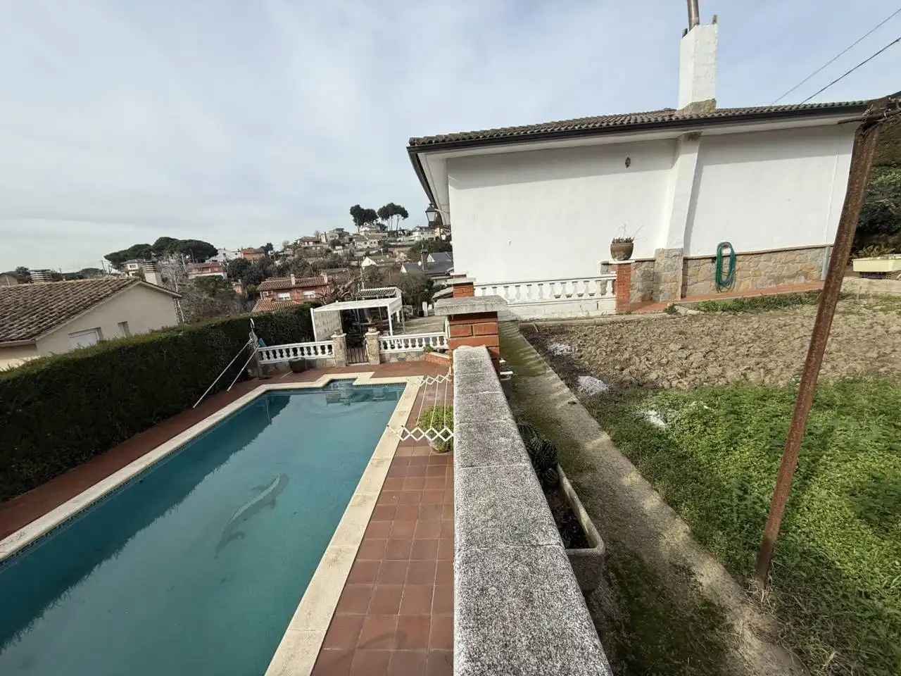 Swimming pool of Houses for sale in Lliçà de Vall  with Air Conditioner, Heating and Private garden