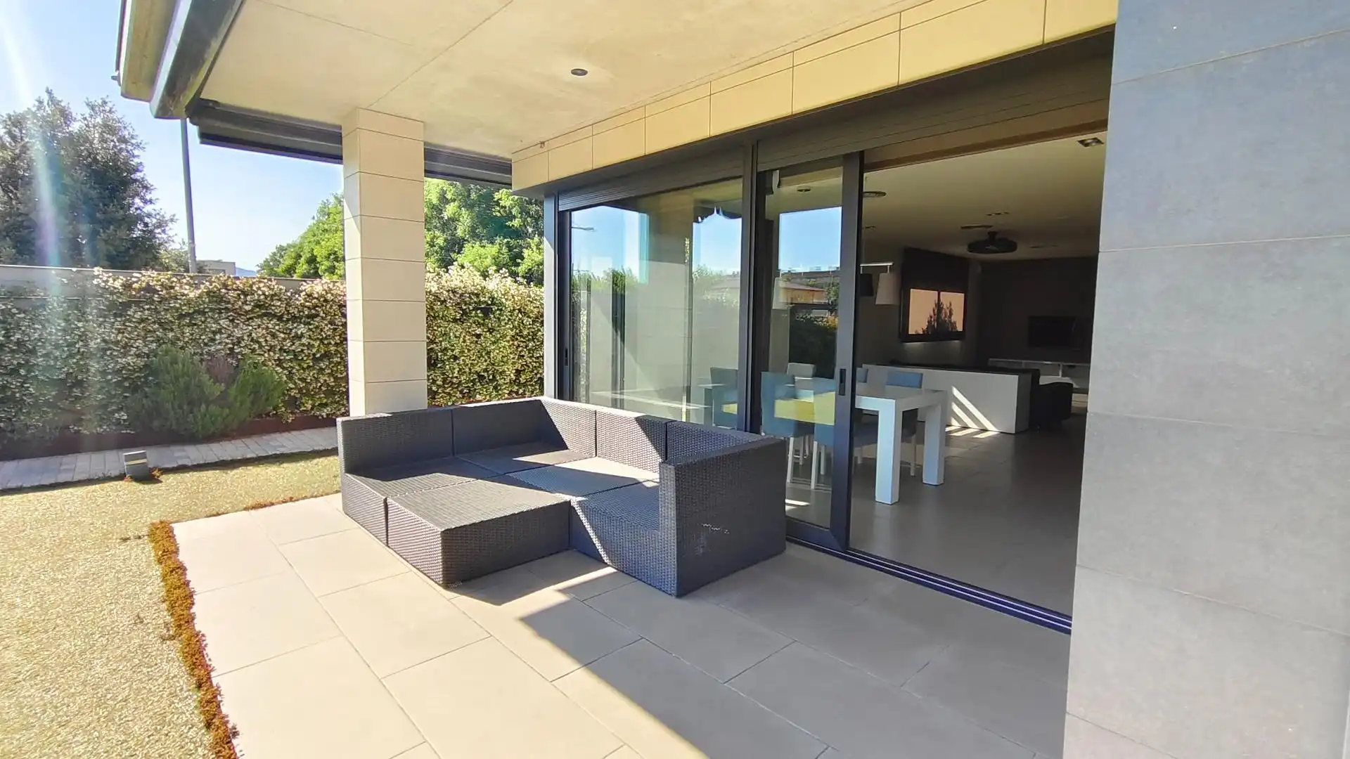 Terrassa de Casa o xalet en venda en Vilobí d'Onyar amb Calefacció, Jardí privat i Terrassa
