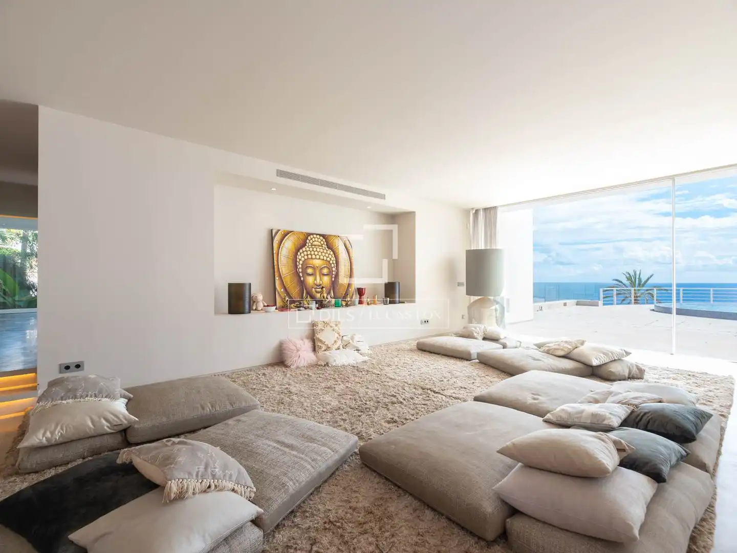 Living room of Houses for sale in Santa Eulària des Riu  with Air Conditioner, Heating and Private garden