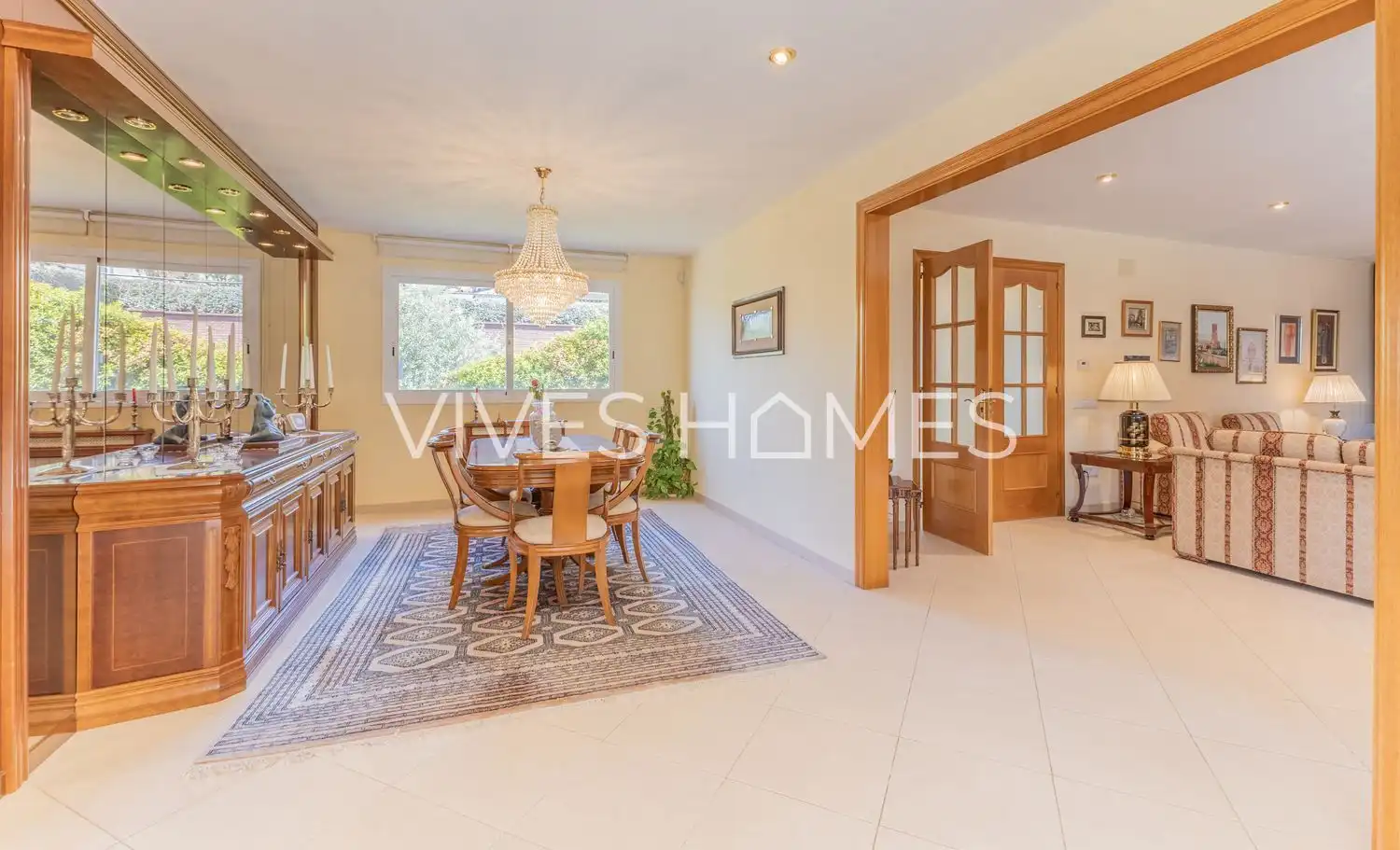Dining room of Houses for sale in Caldes d'Estrac  with Air Conditioner, Heating and Private garden