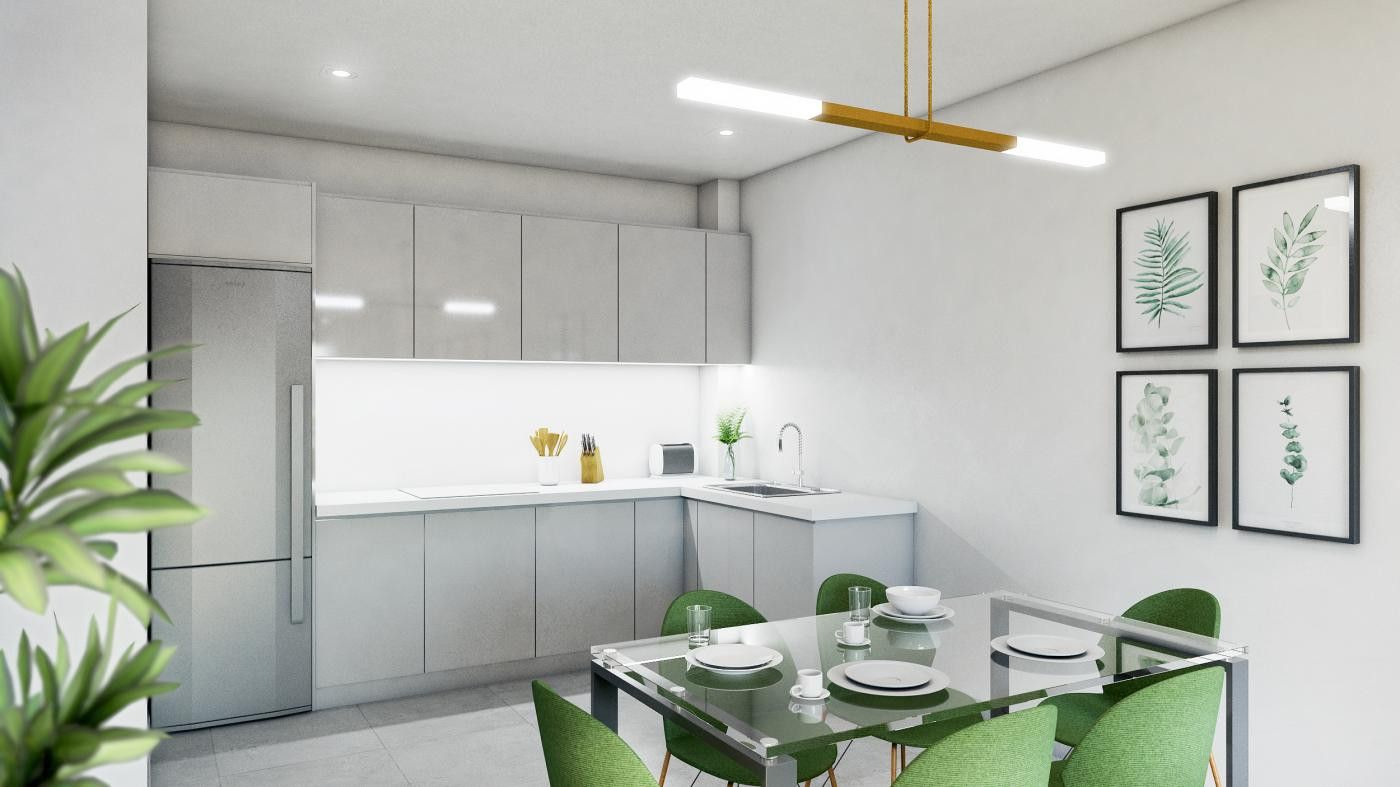 Cocina de Apartamento en venta en Fuengirola con Aire acondicionado, Terraza y Piscina
