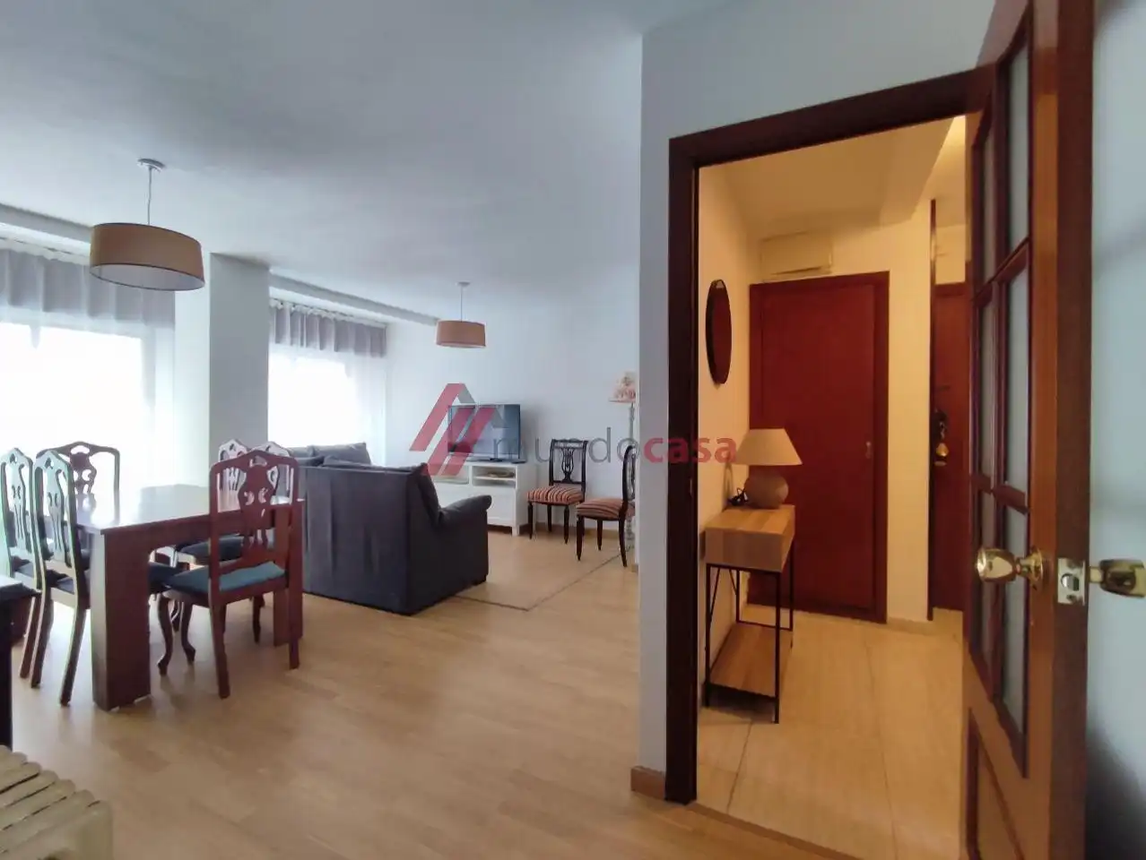 Wohnzimmer von Wohnung zur Miete in Ferrol mit Terrasse und Möbliert