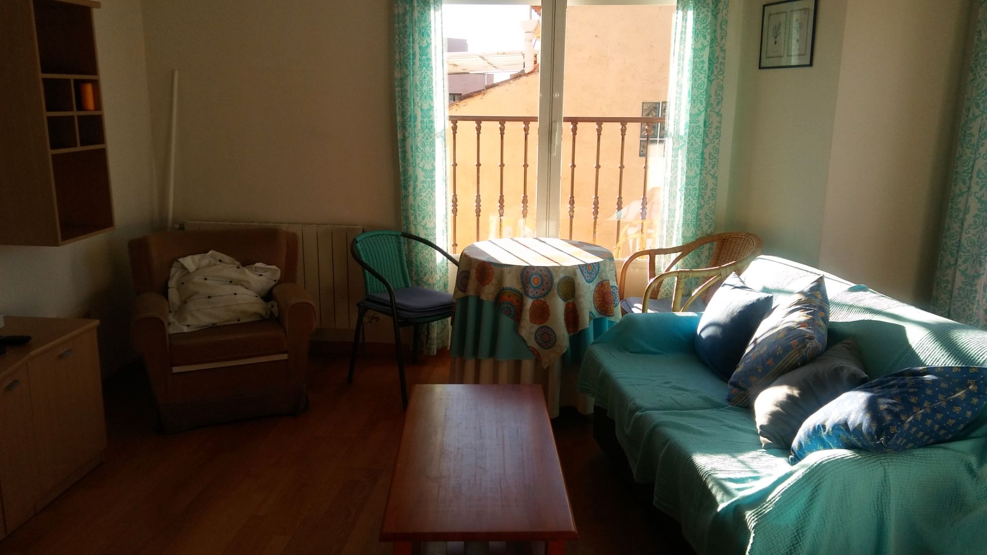 Sala d'estar de Estudi en venda en Palazuelos de Eresma amb Calefacció, Parquet i Terrassa