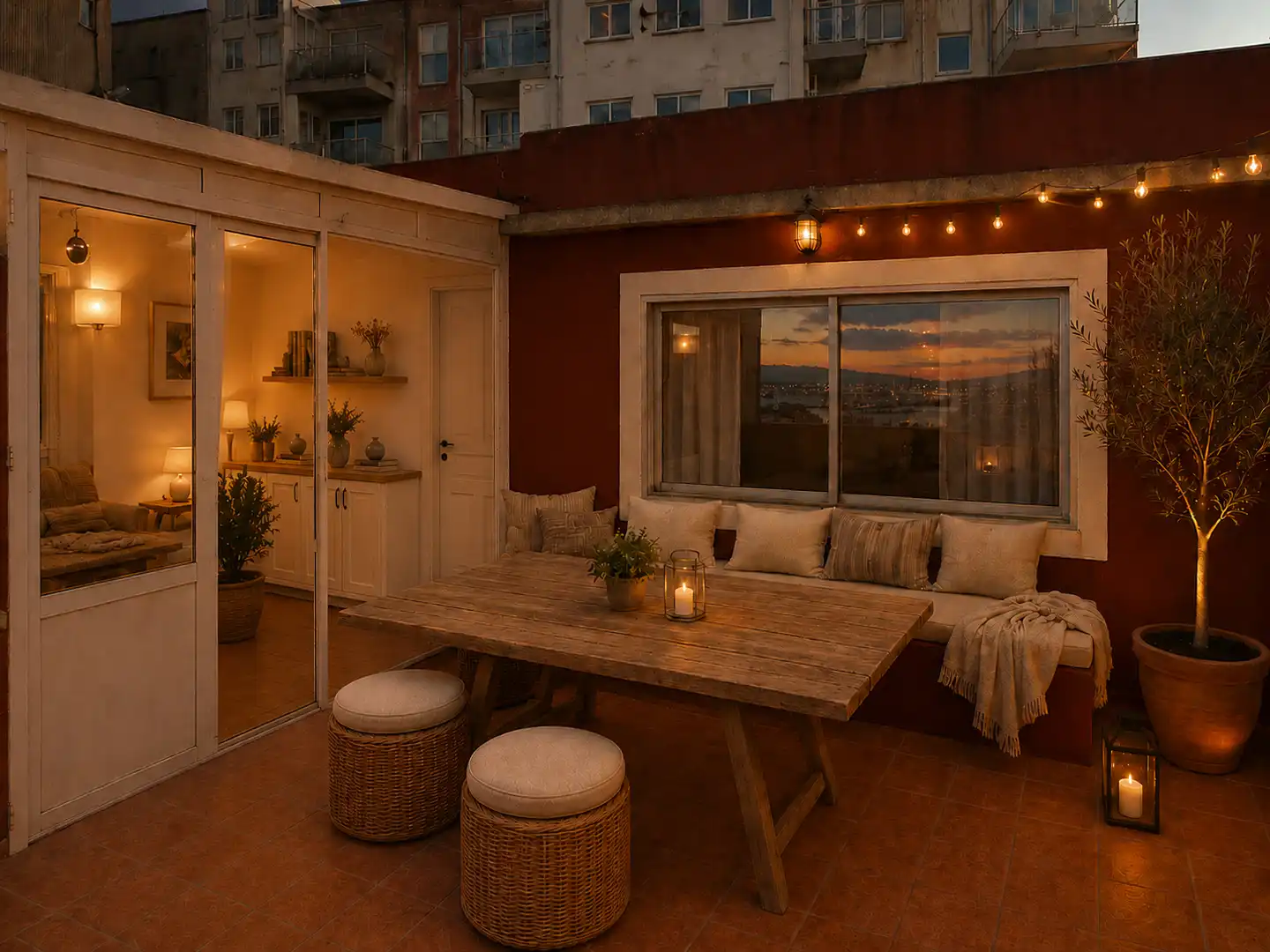 Terraza de Piso en venta en A Coruña Capital  con Terraza y Amueblado
