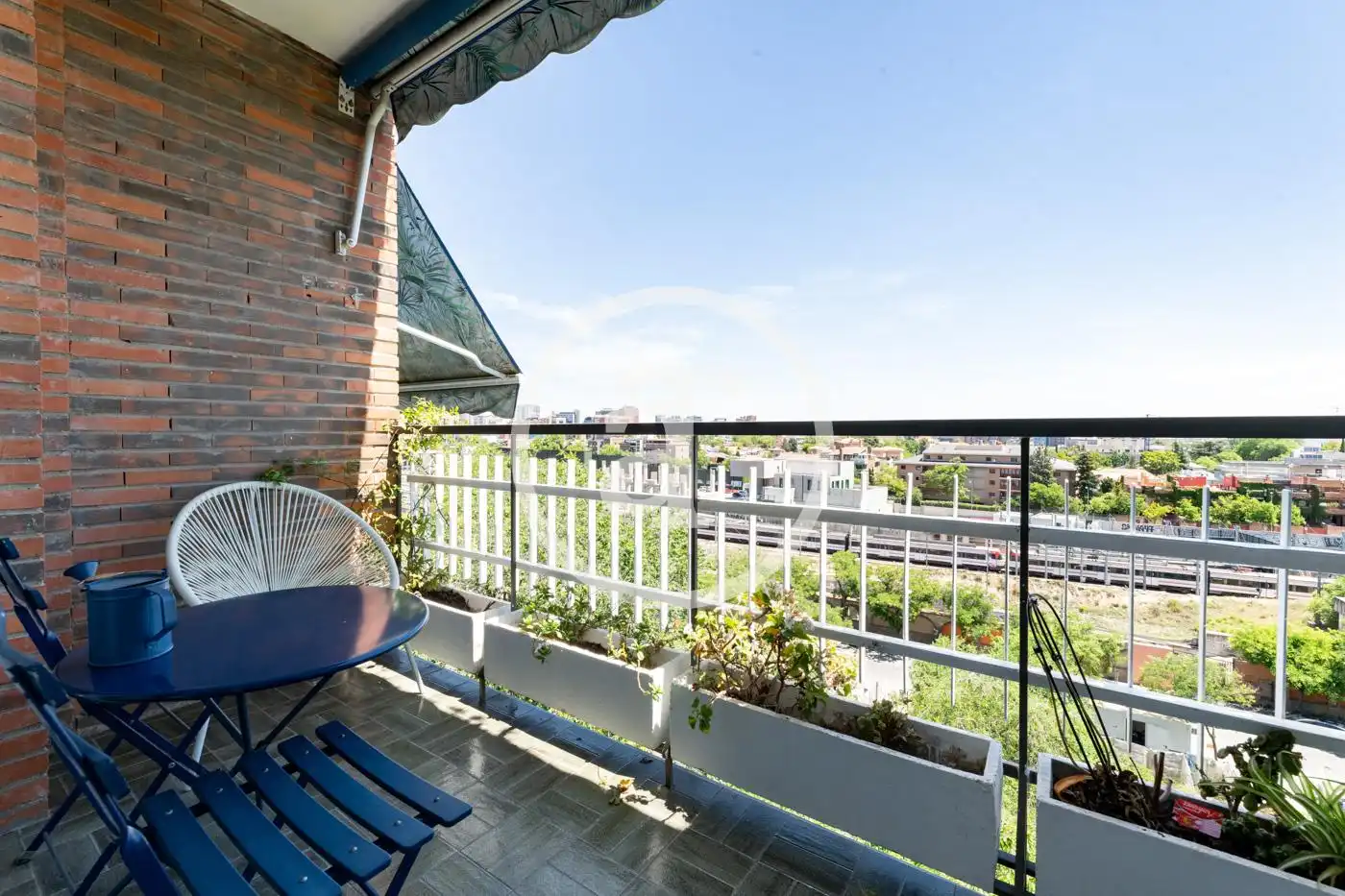 Terraza de Piso de alquiler en Madrid con Aire acondicionado, Calefacción y Amueblado