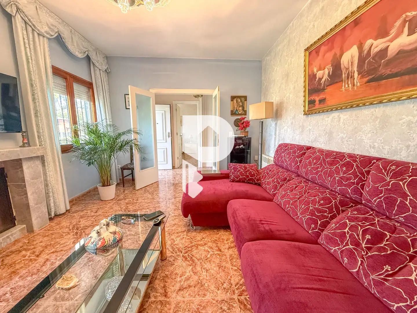 Sala de estar de Casa o chalet en venta en Vallirana con Calefacción, Jardín privado y Terraza