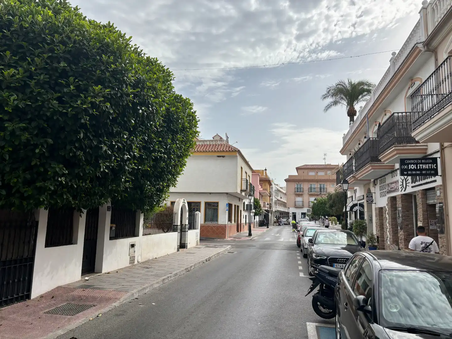 Außenansicht von Einfamilien-Reihenhaus zur Miete in Mijas mit Klimaanlage, Heizung und Möbliert