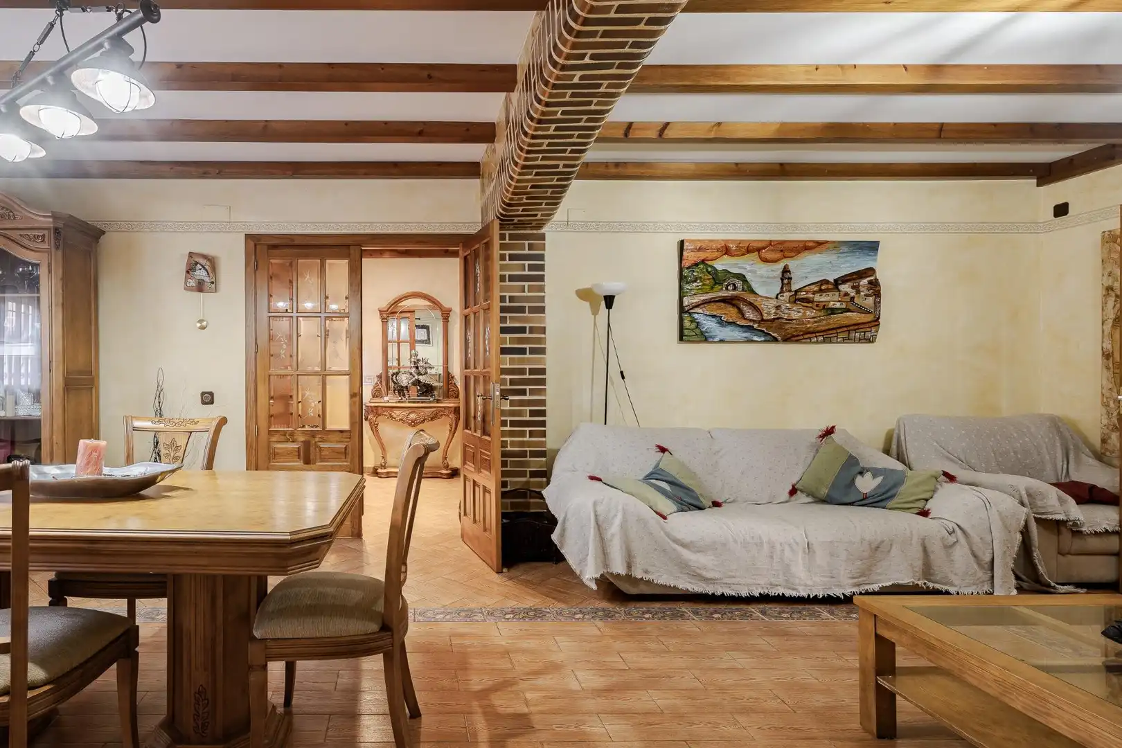 Sala d'estar de Casa o xalet en venda en Camarma de Esteruelas amb Calefacció i Jardí privat