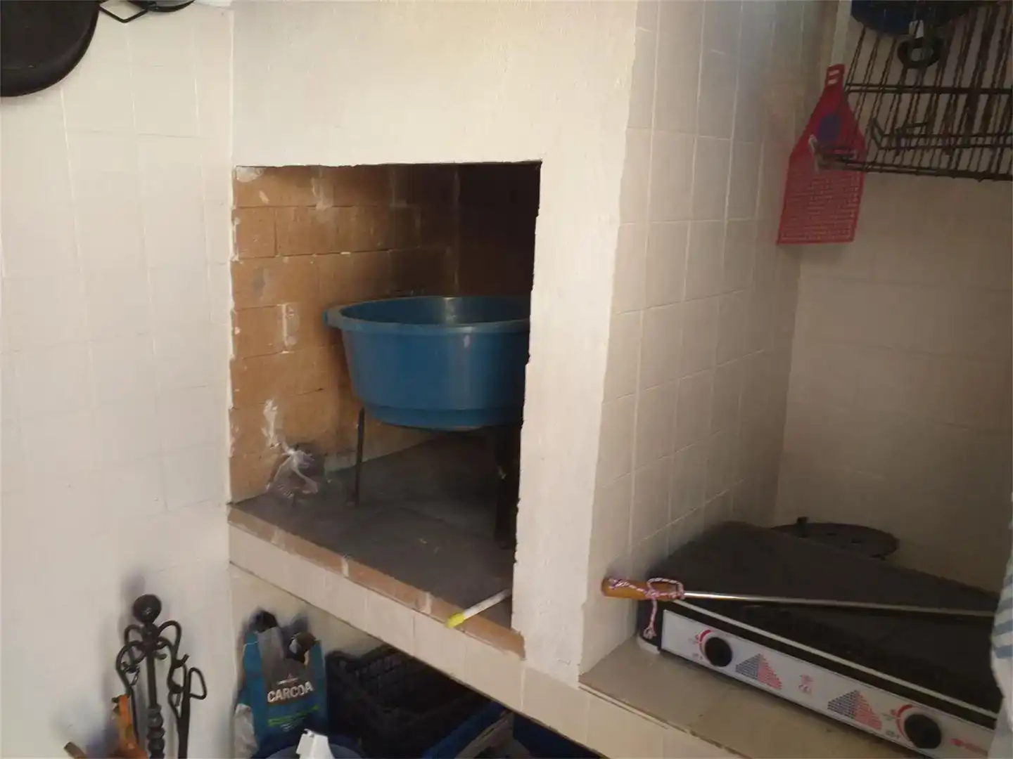 Cocina de Casa adosada en venta en Villavaliente con Parquet, Trastero y Amueblado