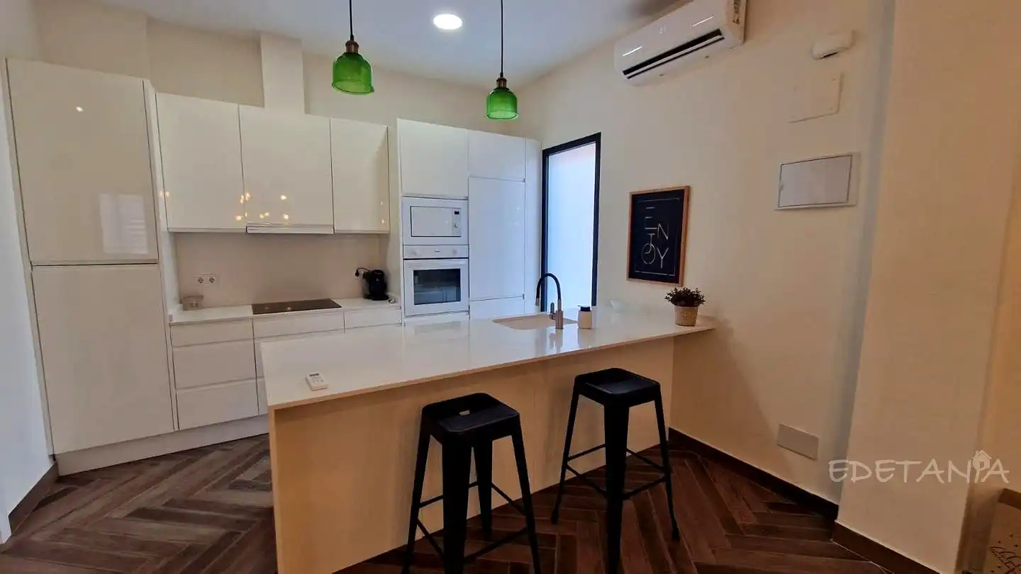 Kitchen of Apartments for rent in Alfara del Patriarca  with Air Conditioner, Heating and Furnished