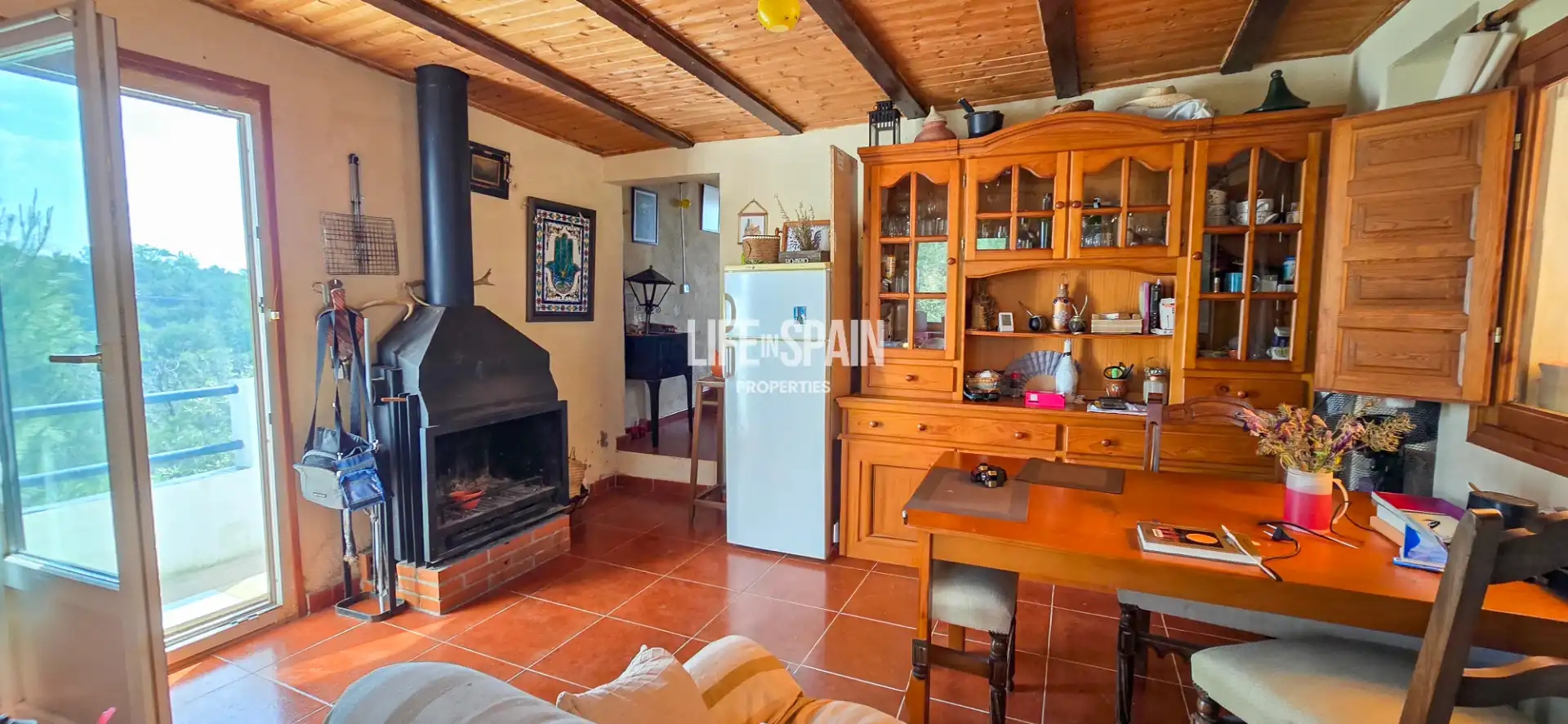 Sala d'estar de Finca rústica en venda en Roquetes amb Aire condicionat, Calefacció i Jardí privat