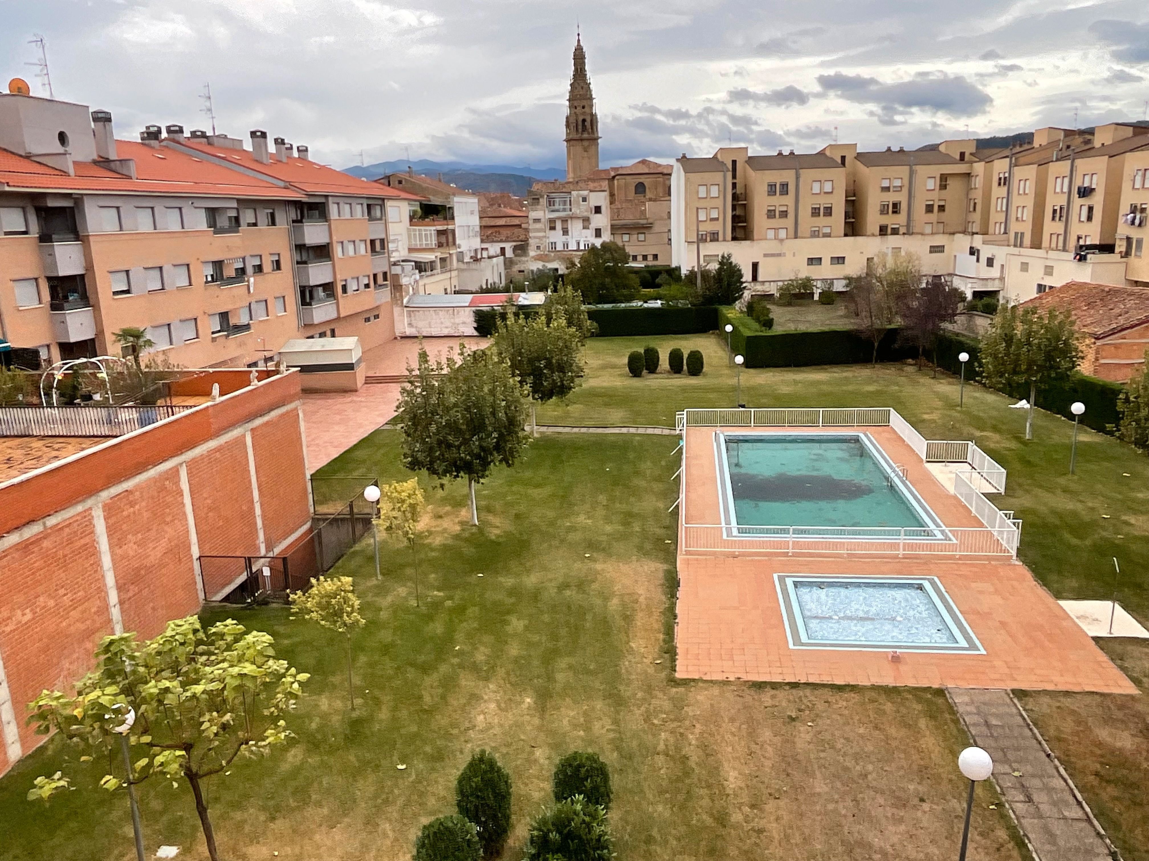 Swimming pool of Flat for sale in Santo Domingo de la Calzada  with Heating, Parquet flooring and Storage room